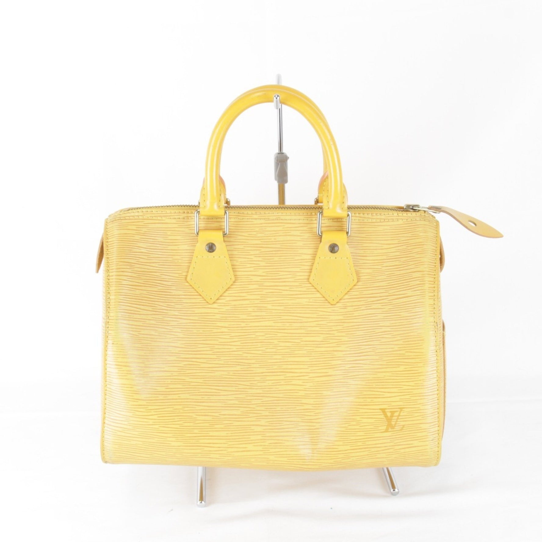 LOUIS VUITTON Epi Speedy 25 Handbag Leather Women's