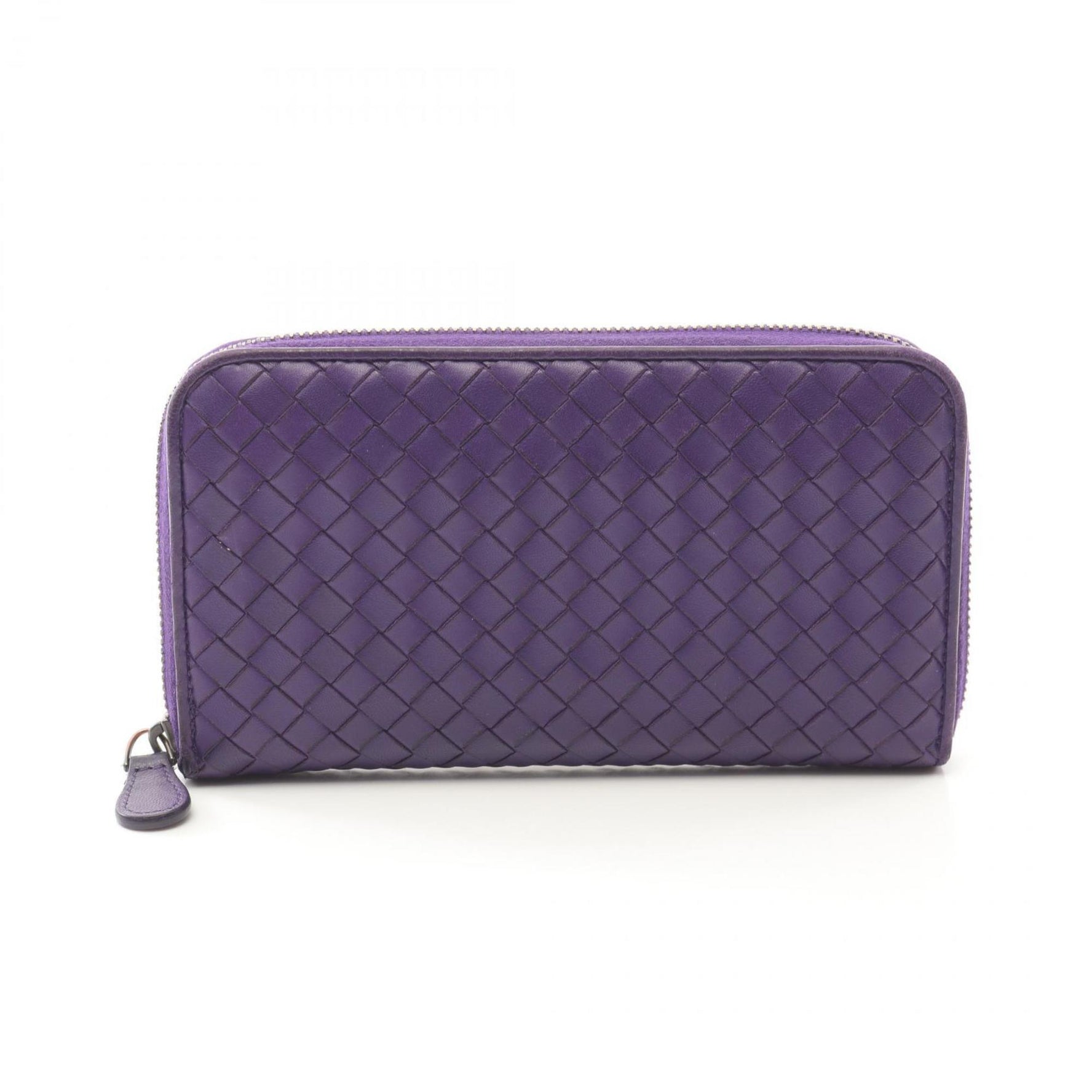 BOTTEGA VENETA Intrecciato Round Long Wallet Leather