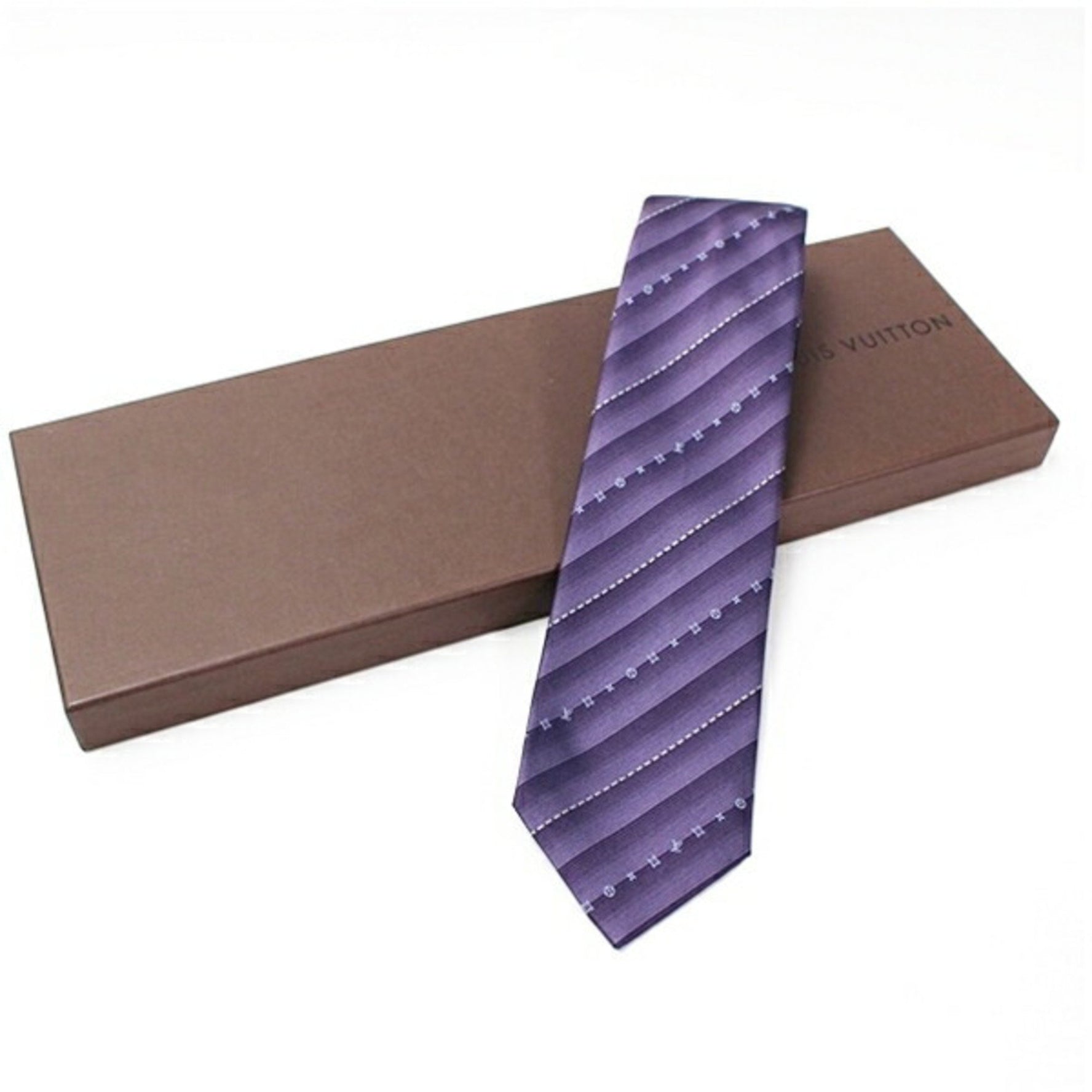 Louis Vuitton Silk Striped Tie Slim Fit