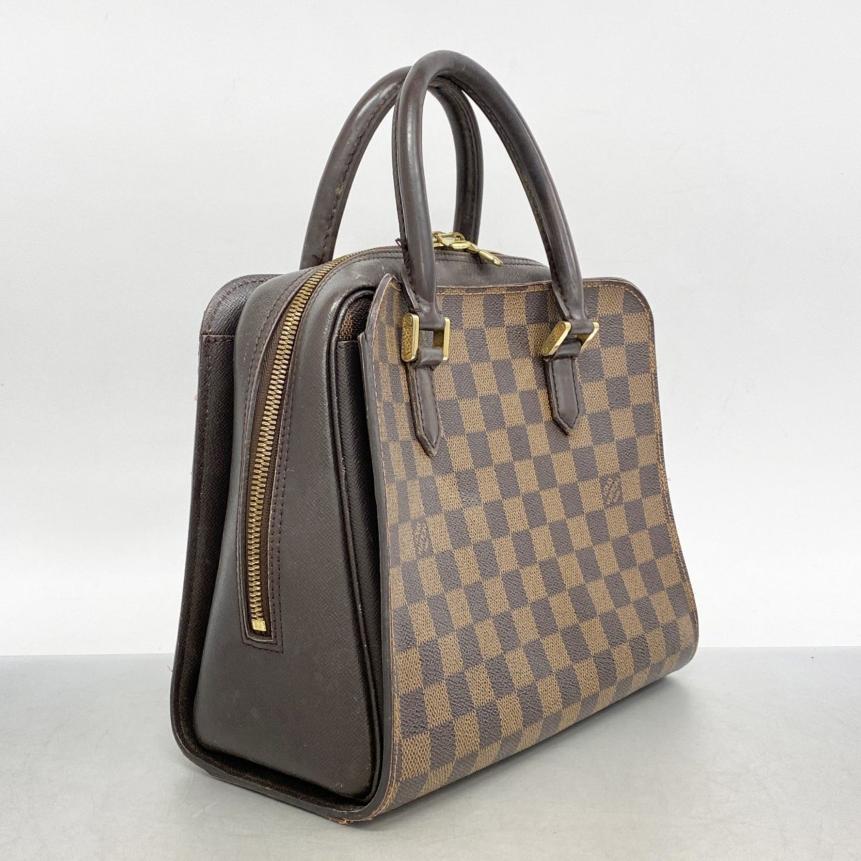 Louis Vuitton Damier Triana Handbag N51155 Ebene for Women