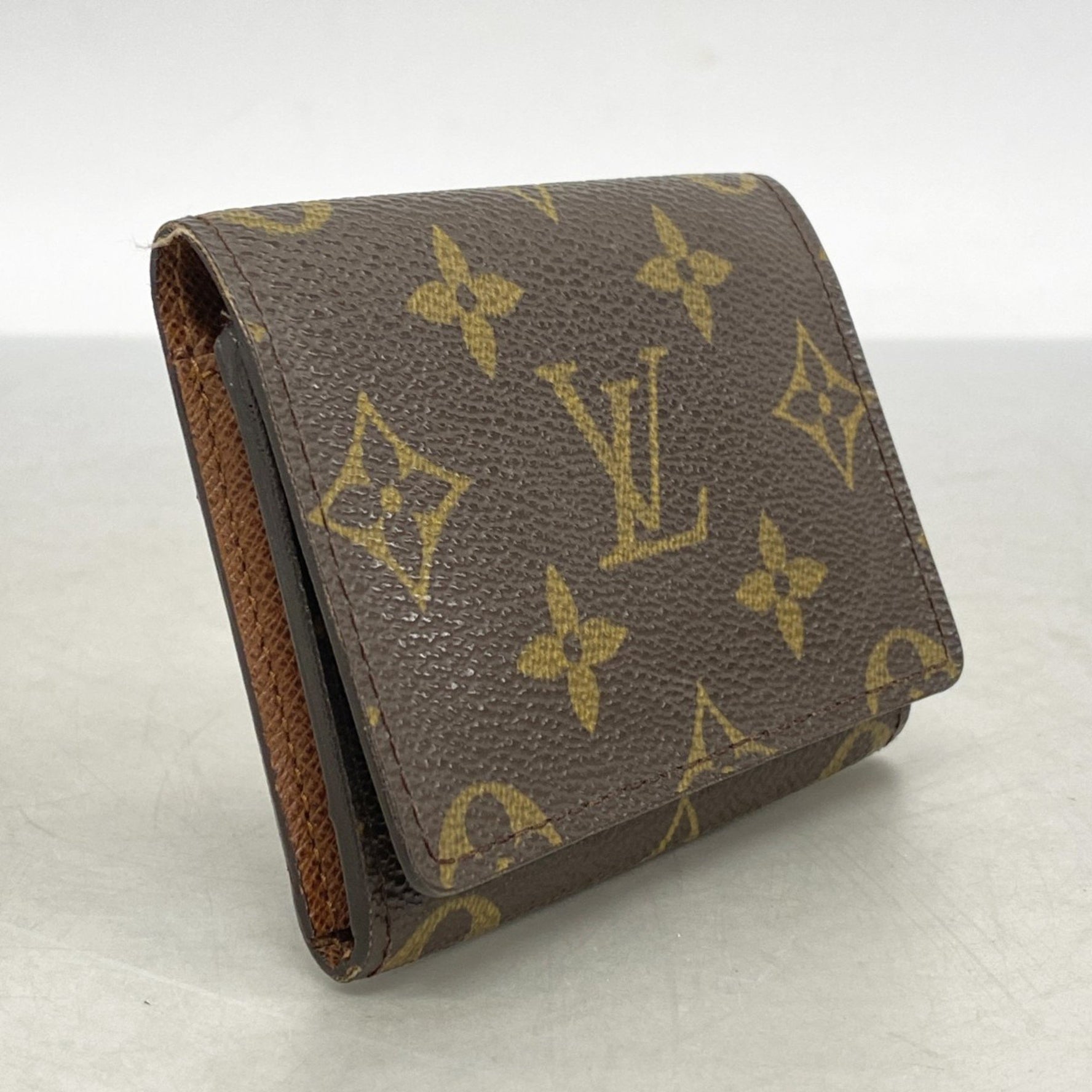 Louis Vuitton Monogram Envelope Carte de Visite Business Card Case M62920 Brown Men's/Women's