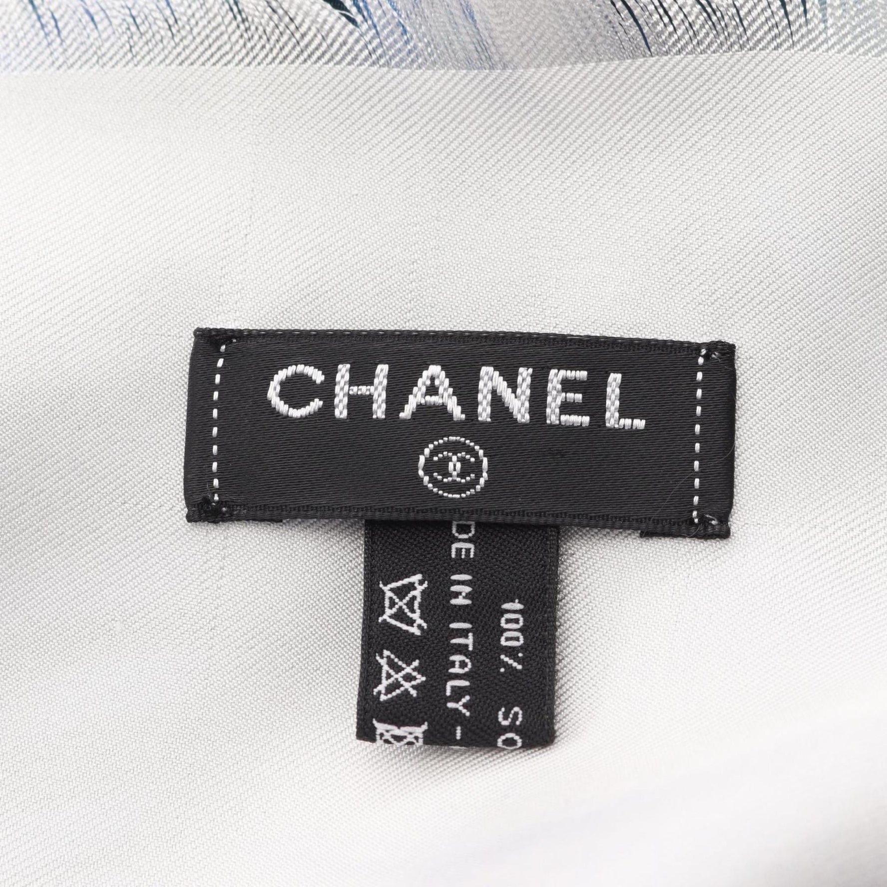 CHANEL Silk Scarf/Stole in Pink Multicolor