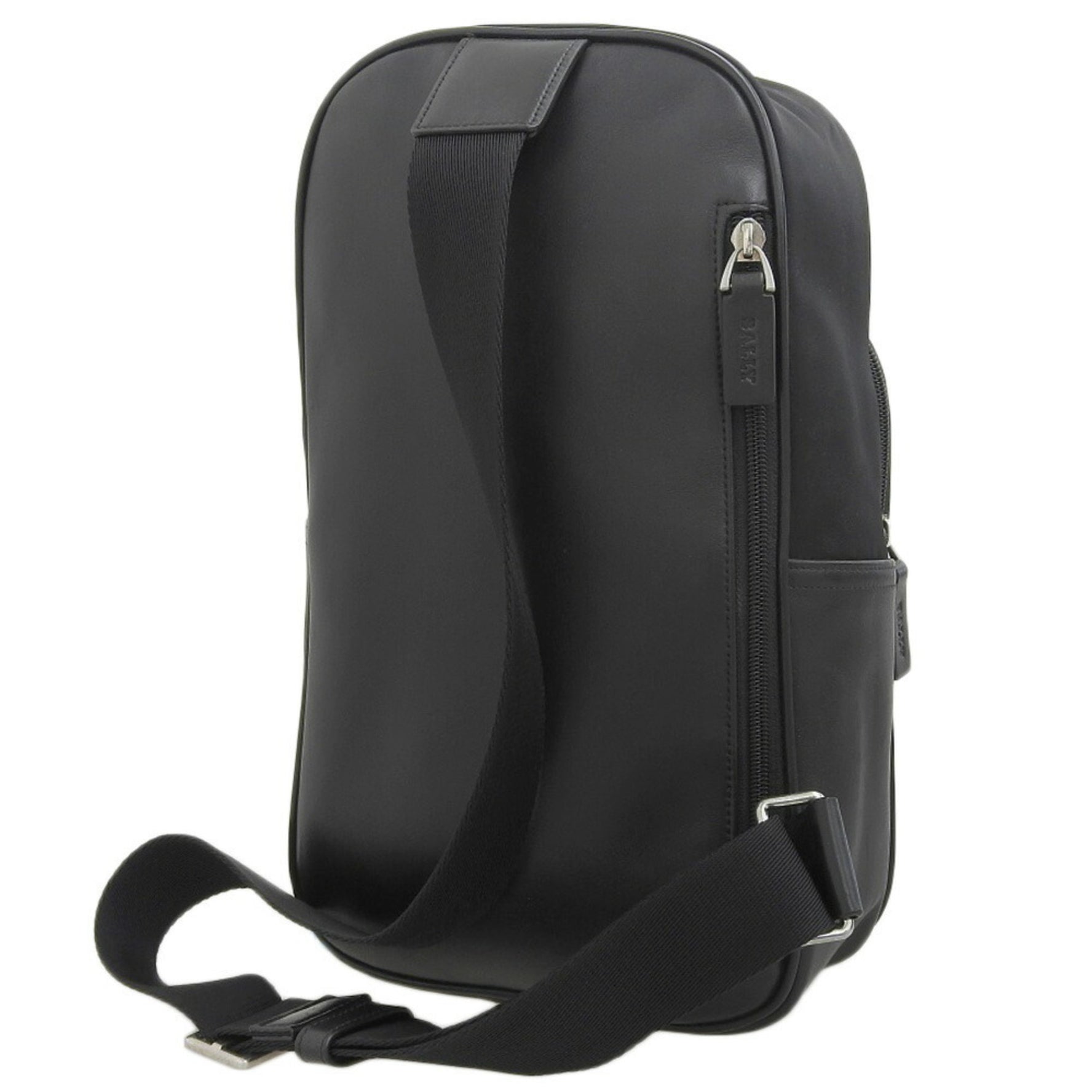 BALLY Body Bag Nylon Leather Black