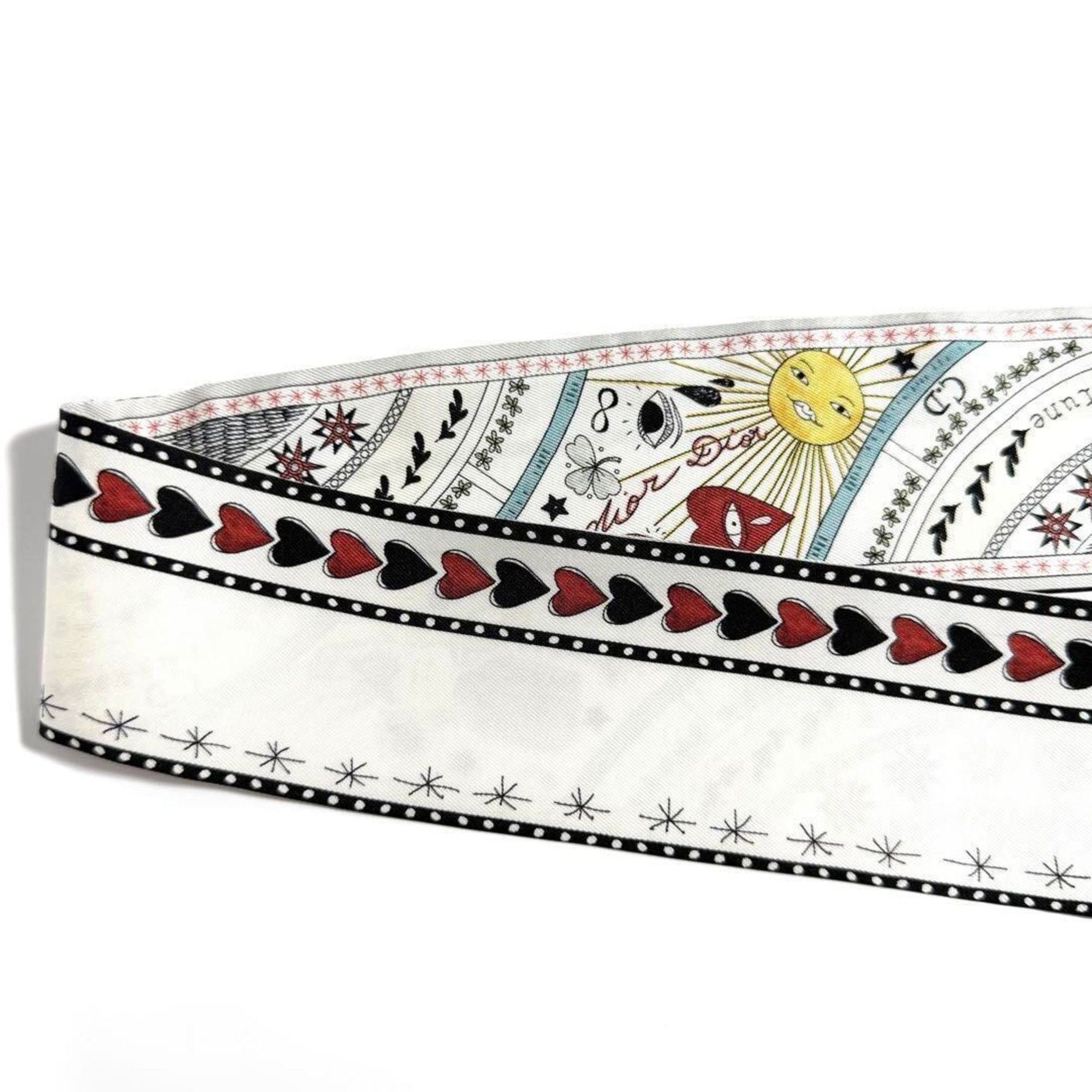Christian Dior Dior Scarf Bandana Silk Mitza La Roue de la Fortune