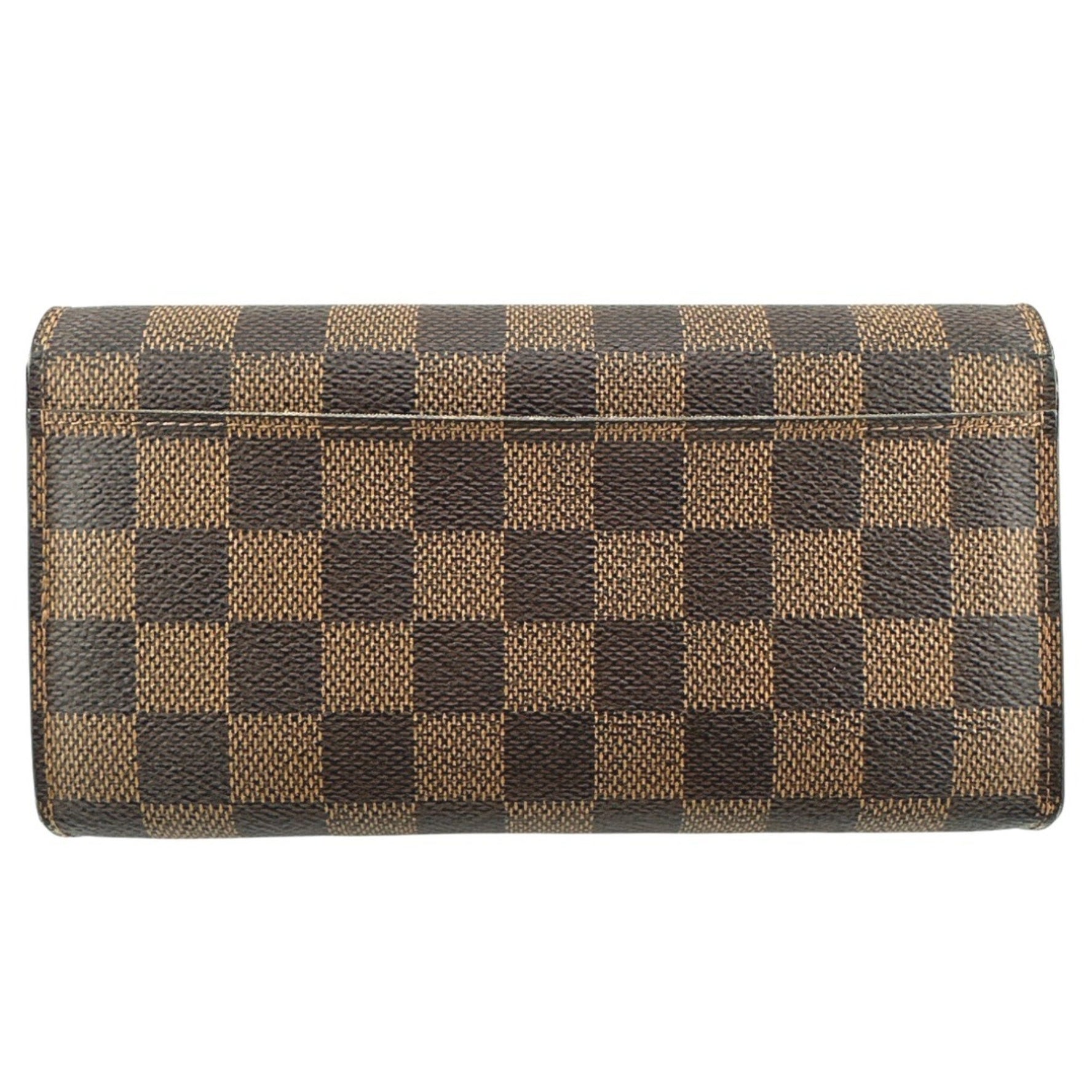Louis Vuitton Long Wallet Round Damier Portefeuille Sarah Canvas LV
