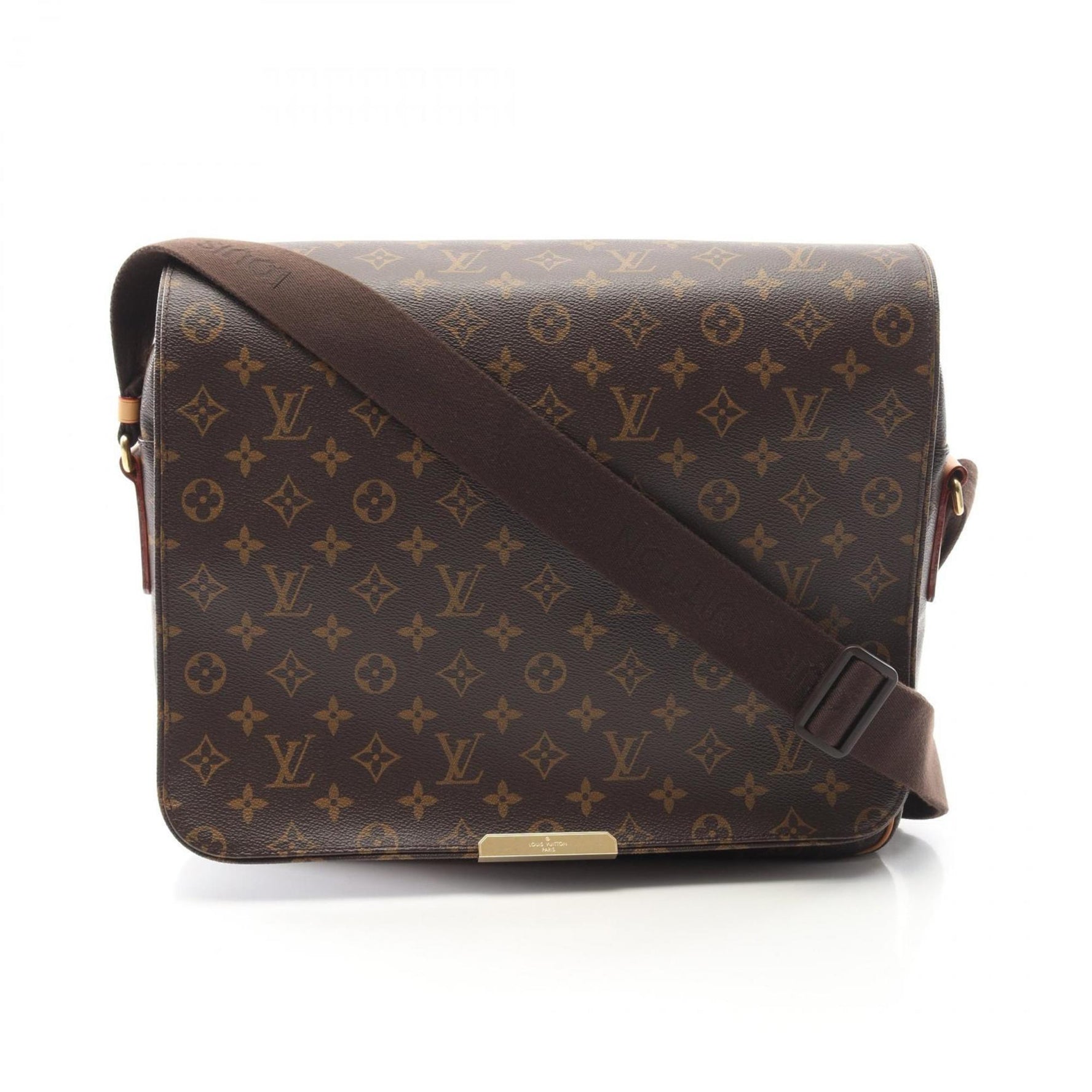 Louis Vuitton Abess Shoulder Bag, Coated Canvas and Leather, Monogram, Brown, Men's
