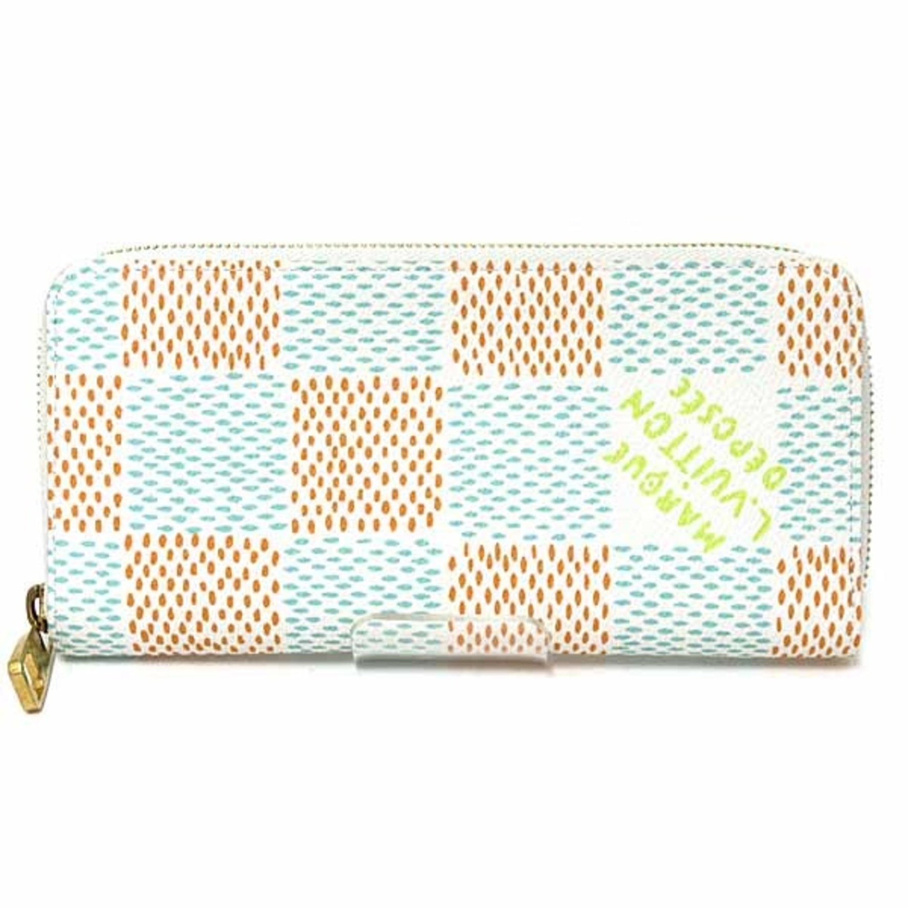 Louis Vuitton Zippy Wallet Vertical Round Long Damier Heritage A