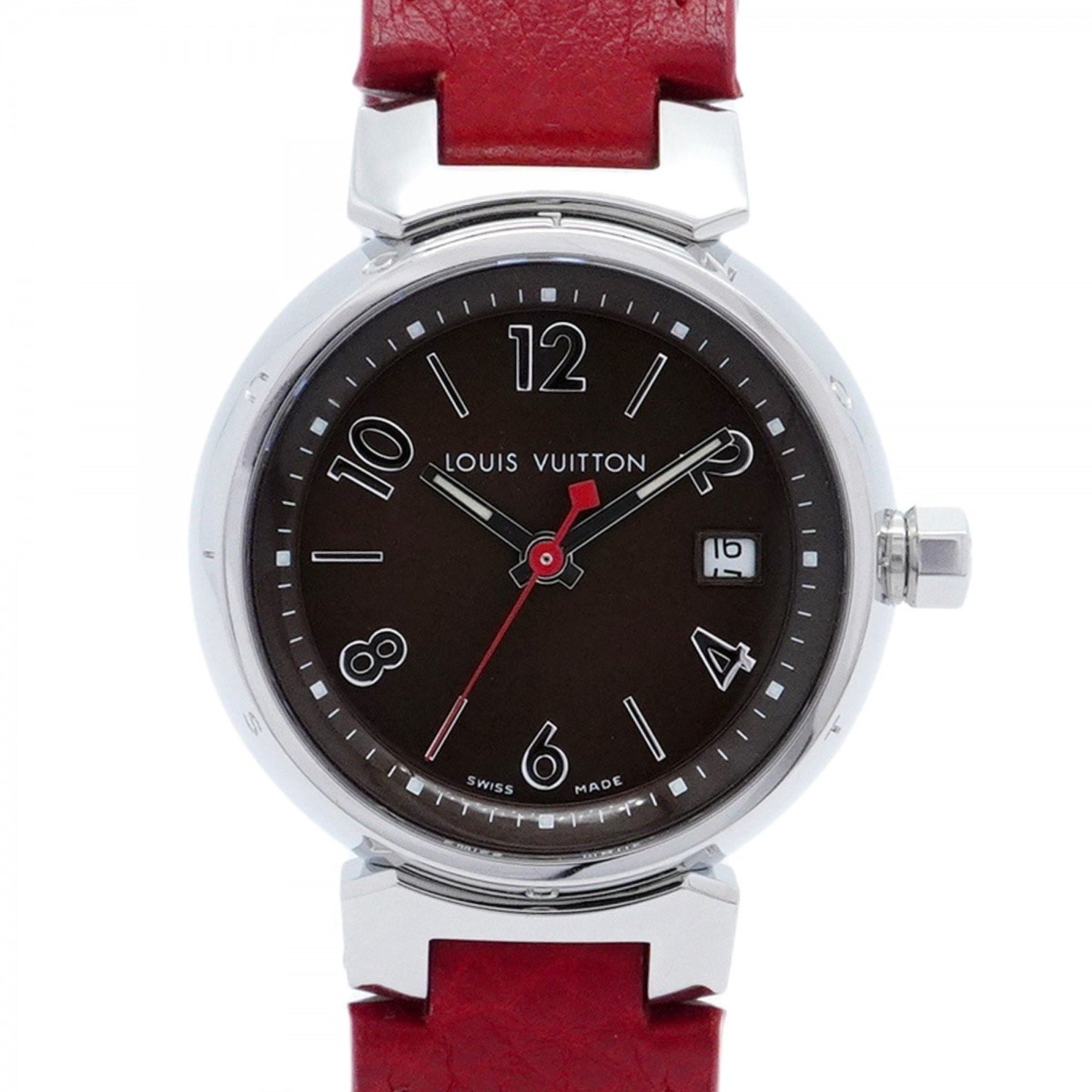 Louis Vuitton Tambour Q1220 Brown Dial Women's Watch