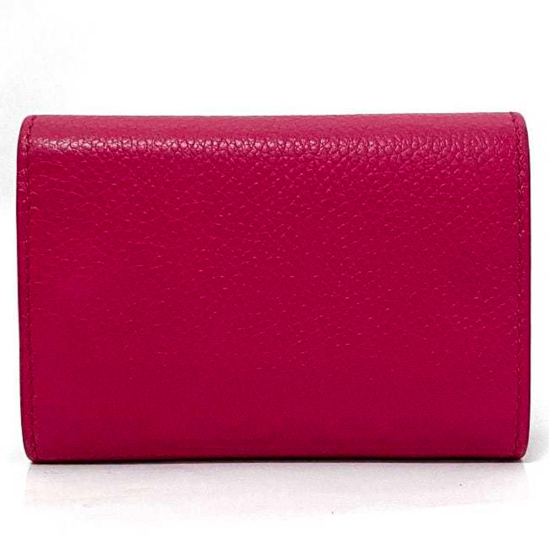Saint Laurent Trifold Wallet Pink B680J 5619 Grain Leather SAINT LAURENT Women's