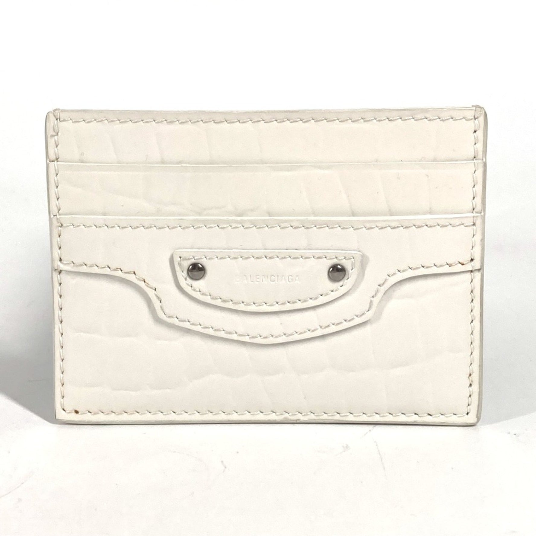 Balenciaga Business Card Holder Pass Case Card Case White