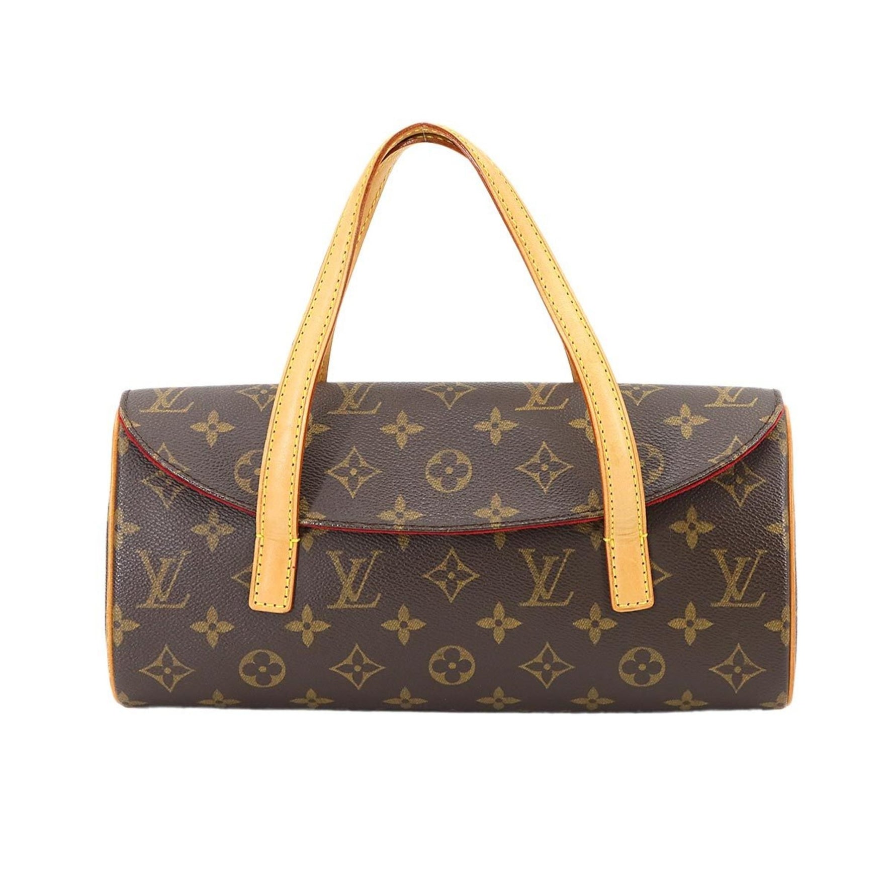 Louis Vuitton Monogram Sonatine Handbag, Brown, Gold Hardware