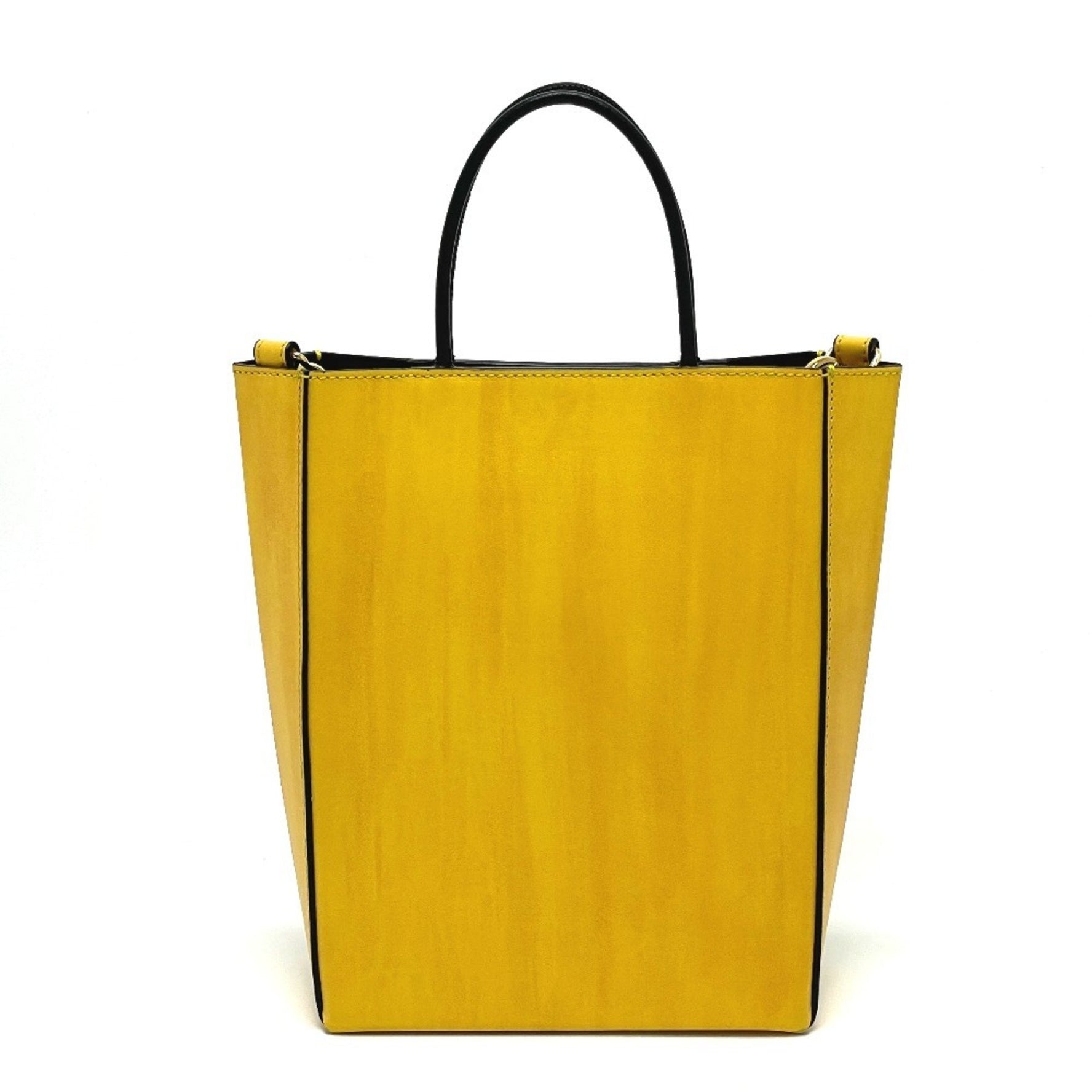 FENDI Logo Small Shopping Bag/Shoulder Bag in Leather/Calf Leather