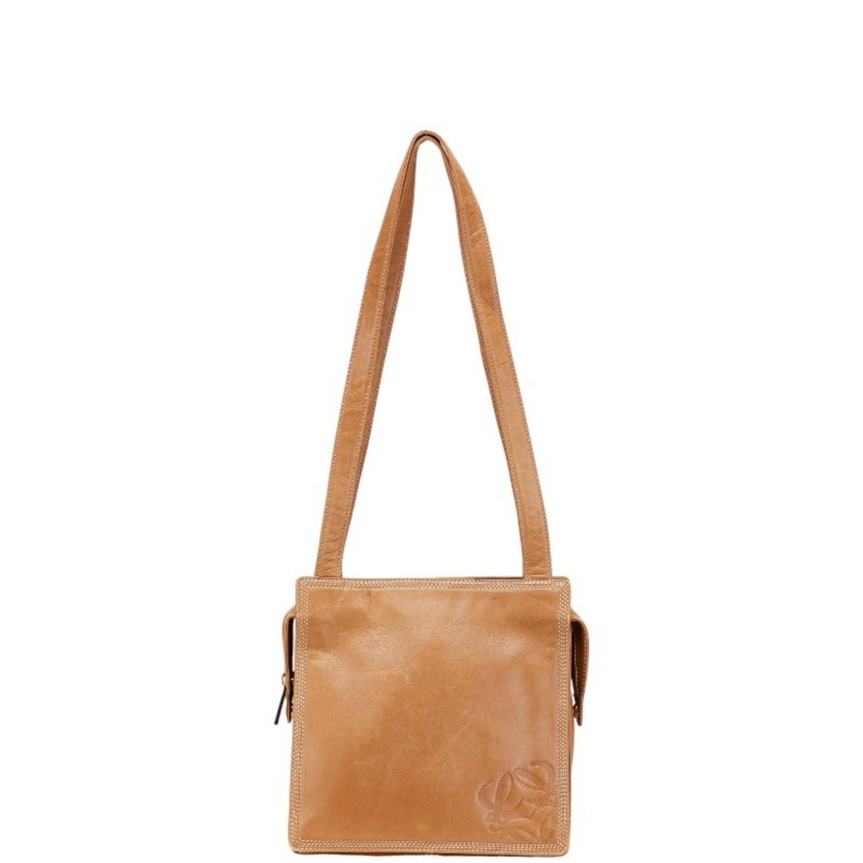 LOEWE Anagram Shoulder Bag Leather