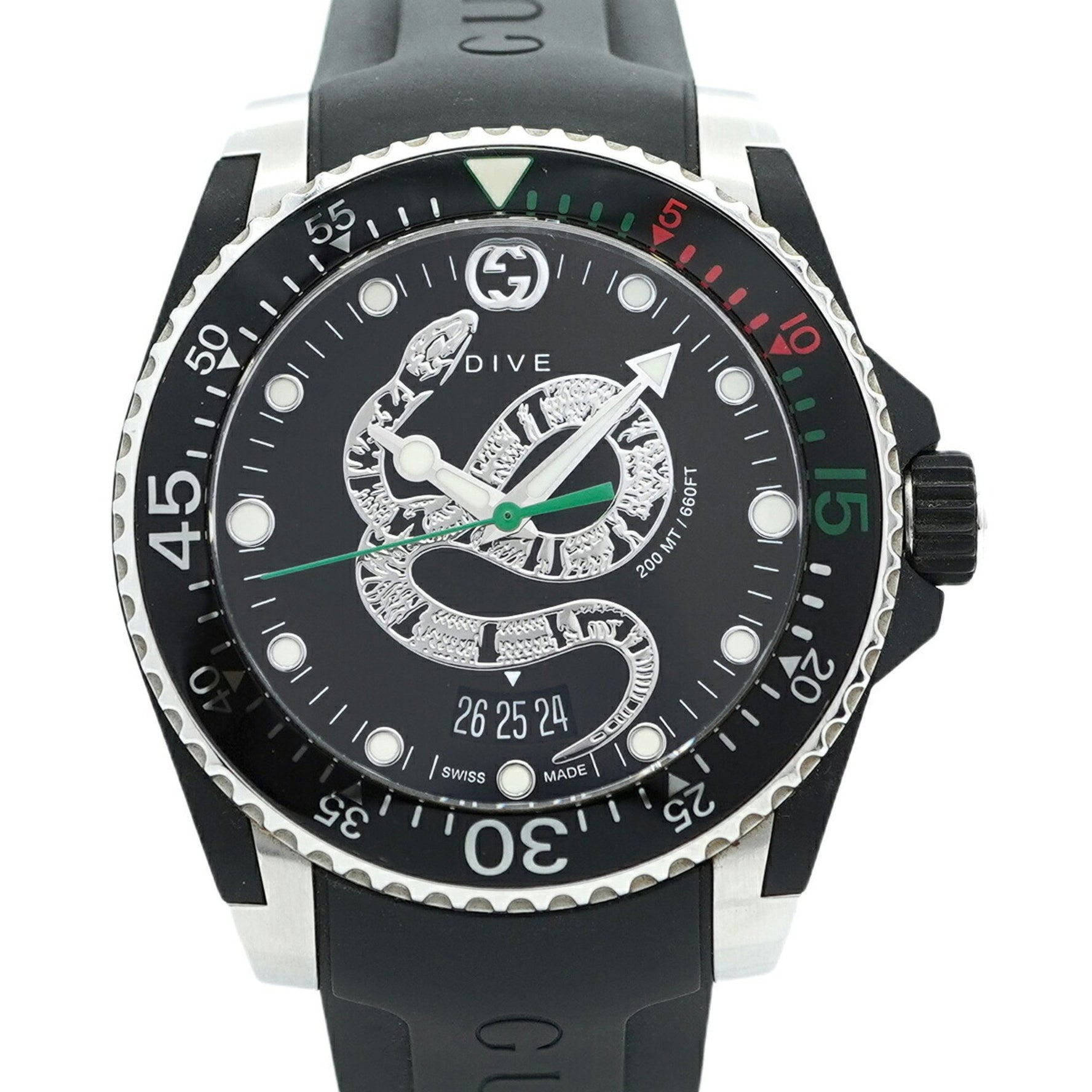 Gucci Dive 136.3 Black Dial Watch