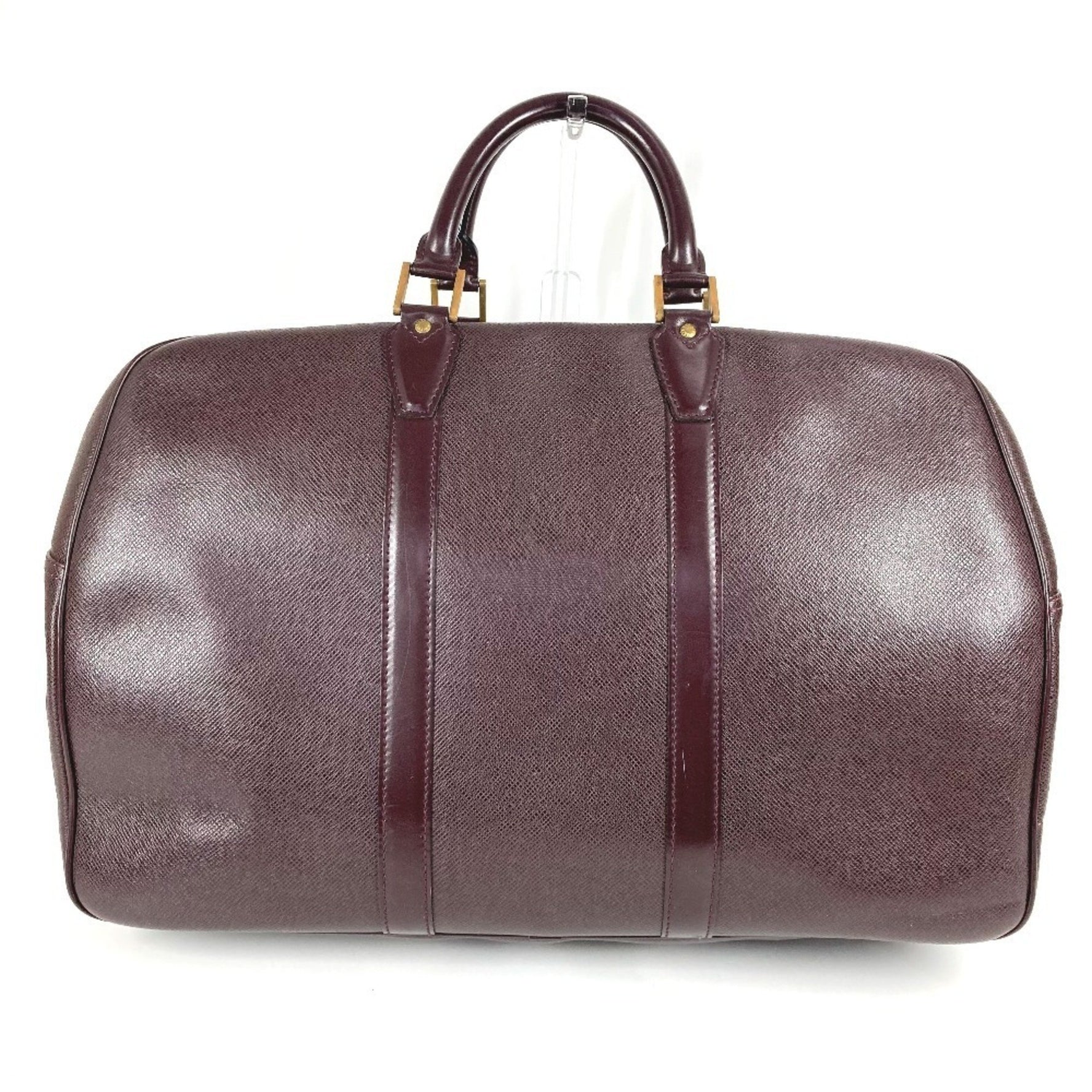 LOUIS VUITTON Taiga Kendall PM Travel Bag, Shoulder/Boston Leather, Men's, Acajou Purple