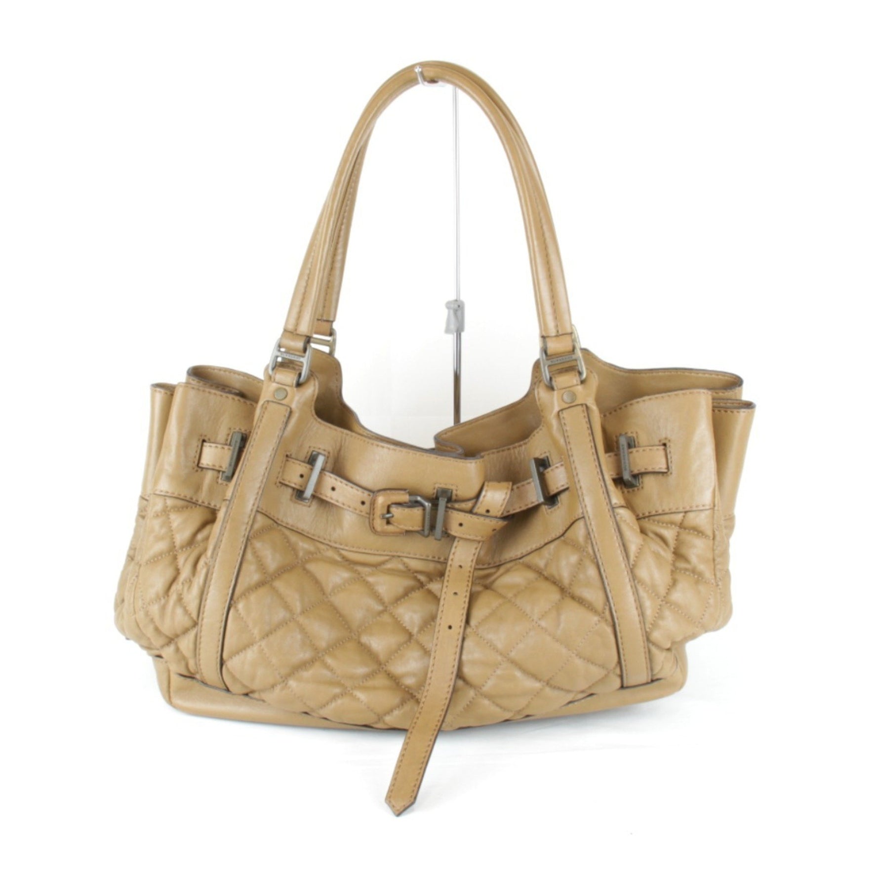 BURBERRY Tote bag leather brown ladies