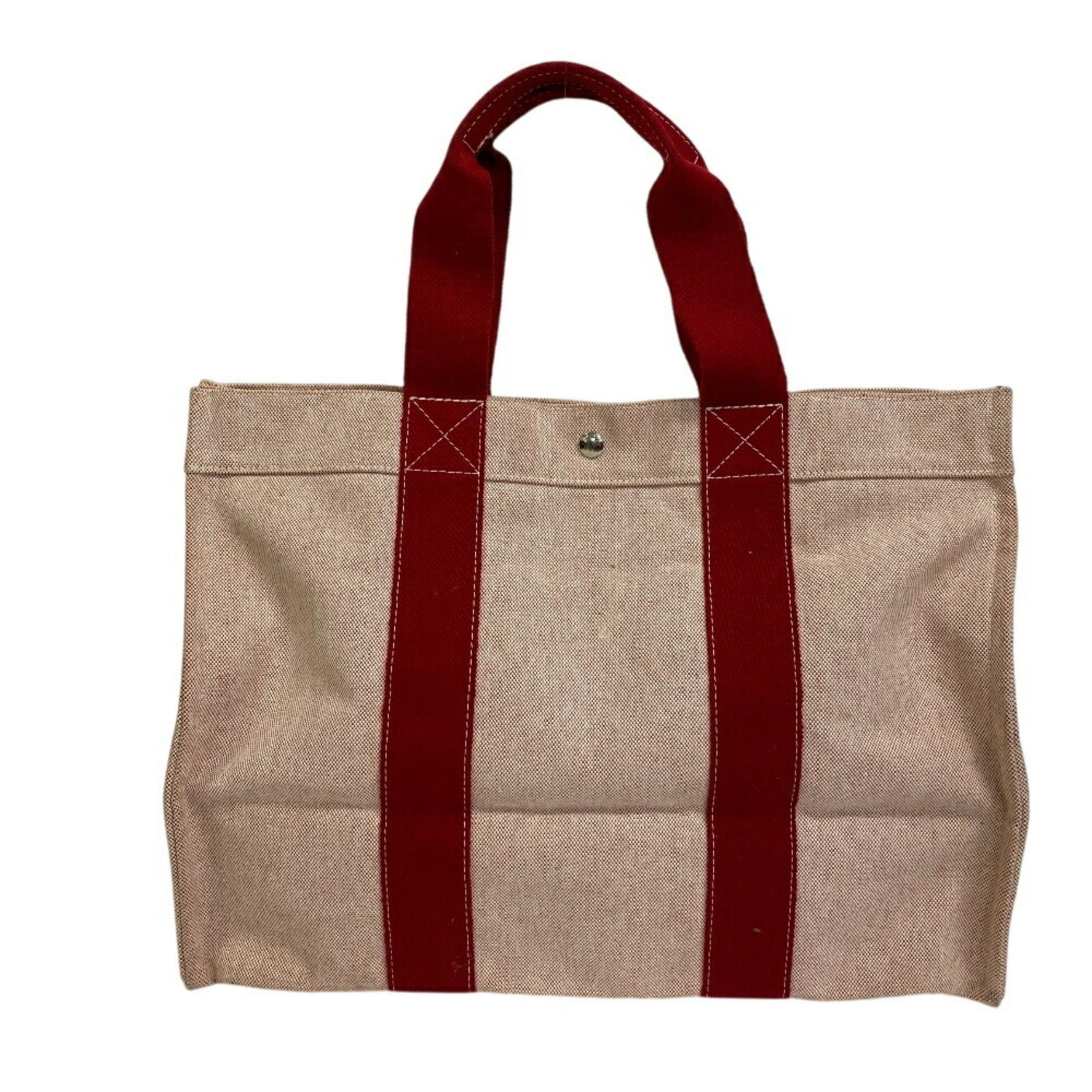 HERMES Hermes Bora GM Handbag Tote Bag Red Unisex