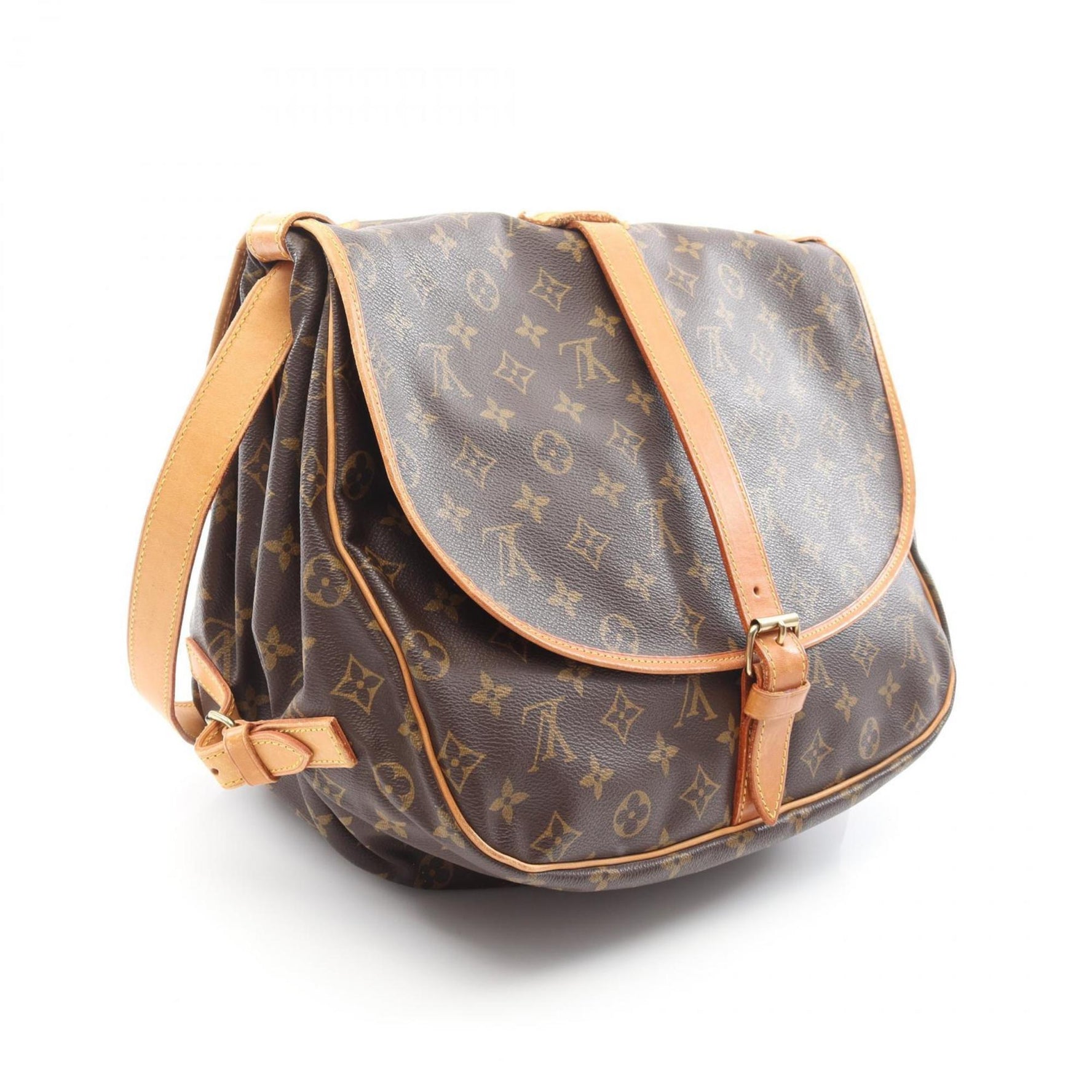 Louis Vuitton Saumur 35 Shoulder Bag, Coated Canvas and Leather, Monogram