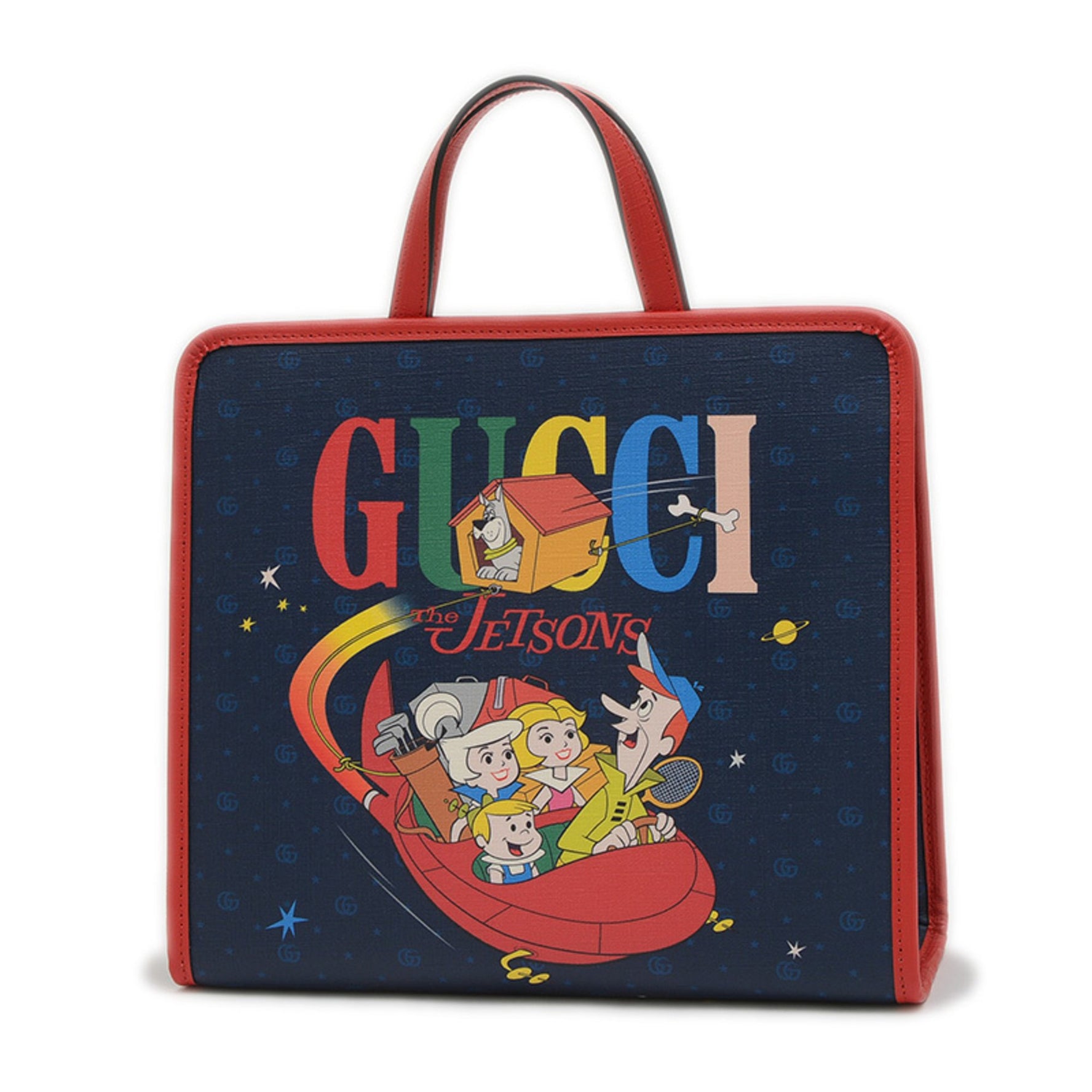 Gucci Children's Jetsons Tote Bag Navy Red