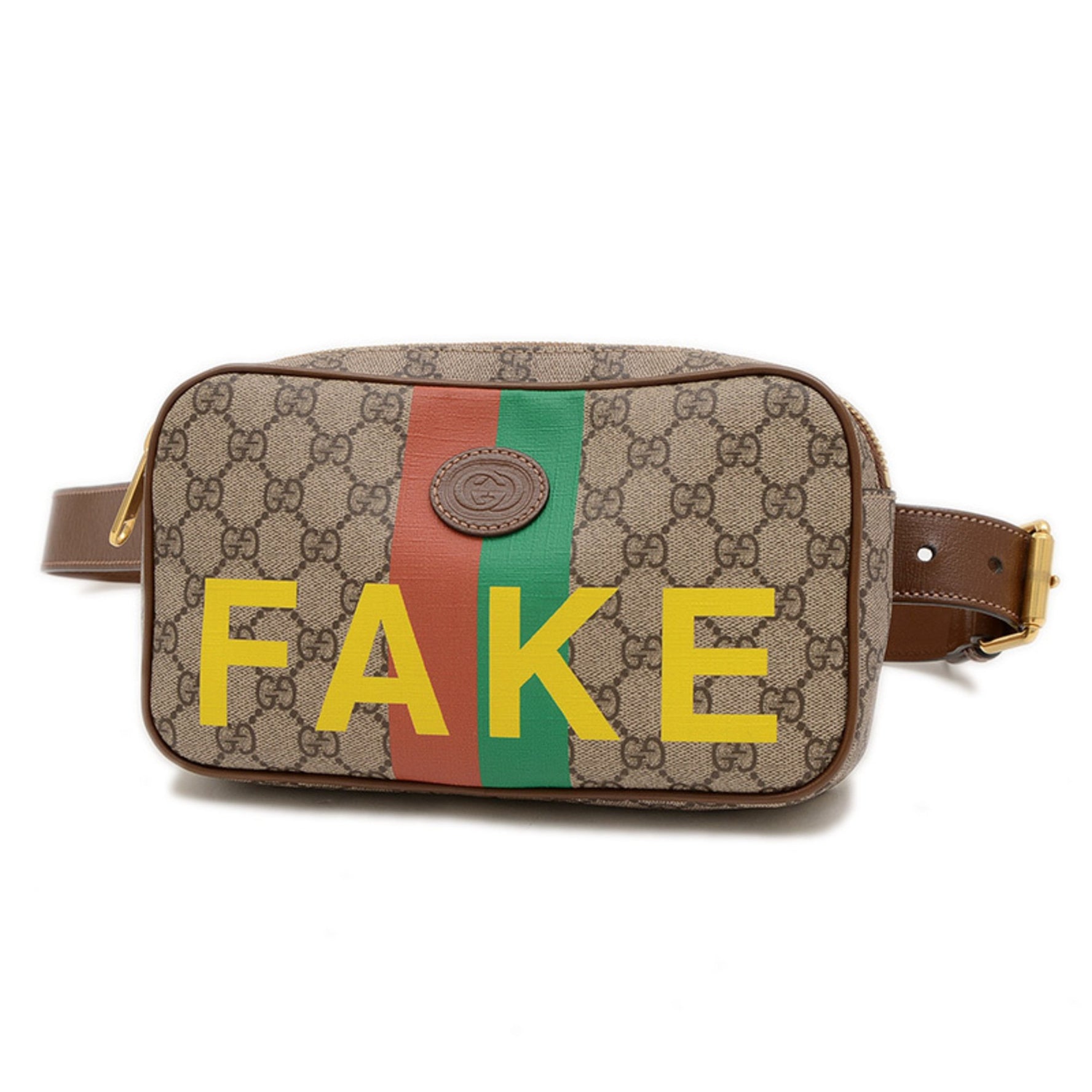 Gucci GG Supreme FAKENOT Body Bag Belt Canvas BP