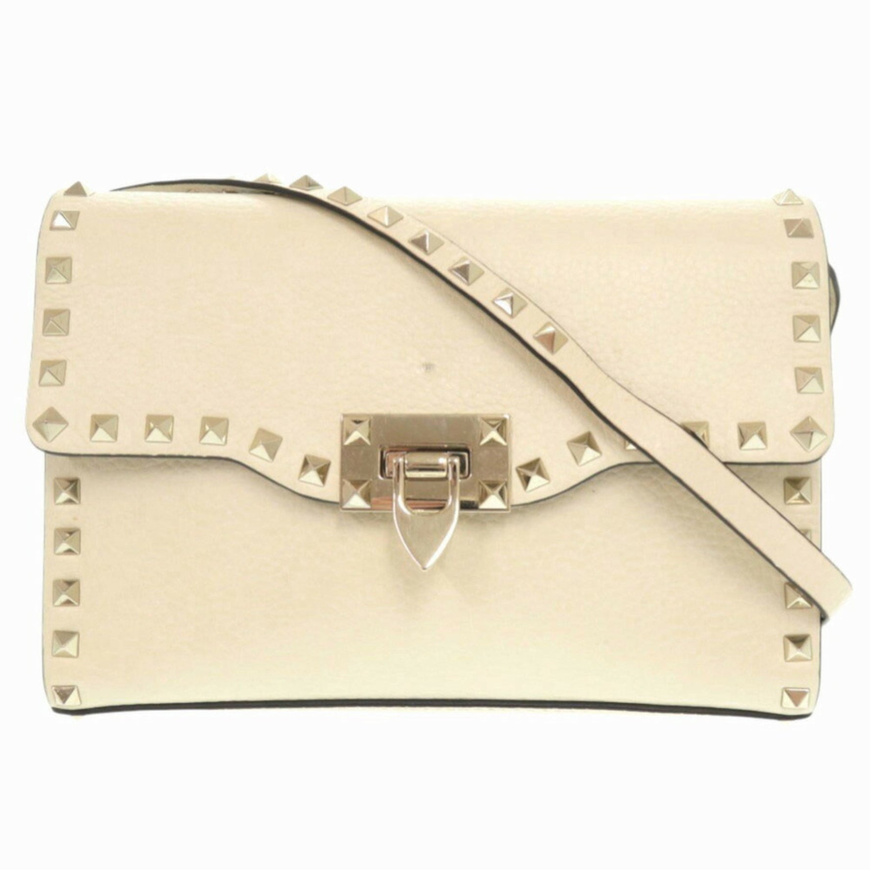 Valentino Garavani Rockstud Leather Studded Shoulder Bag
