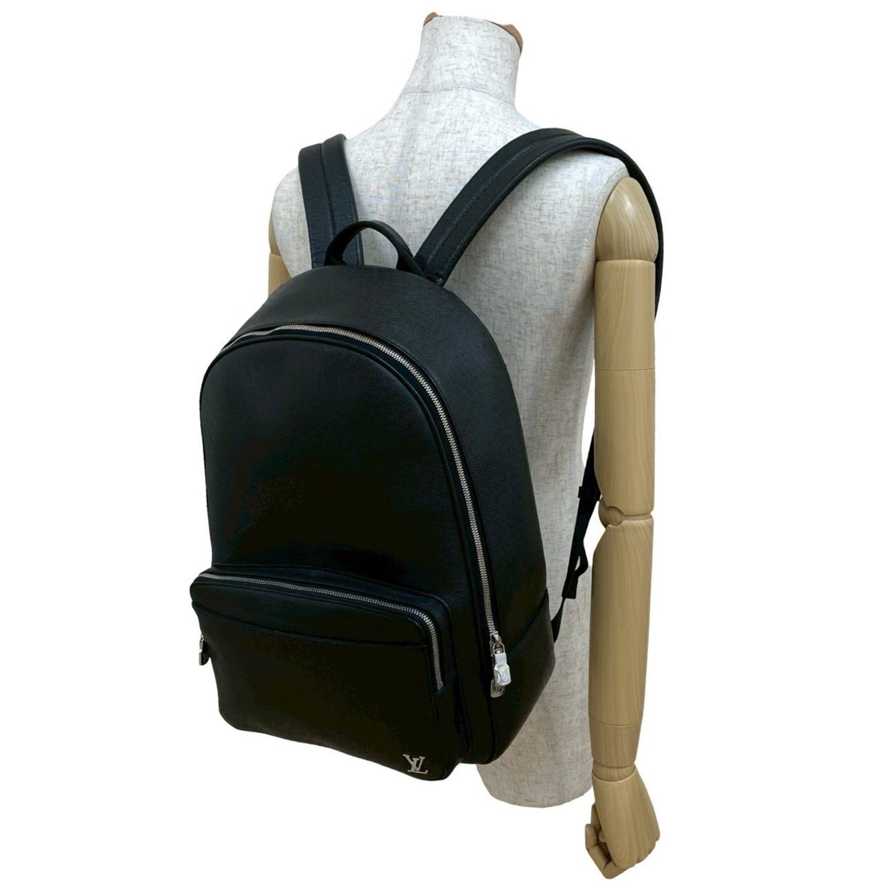 Louis Vuitton Alex Taiga Leather Backpack/Daypack Noir