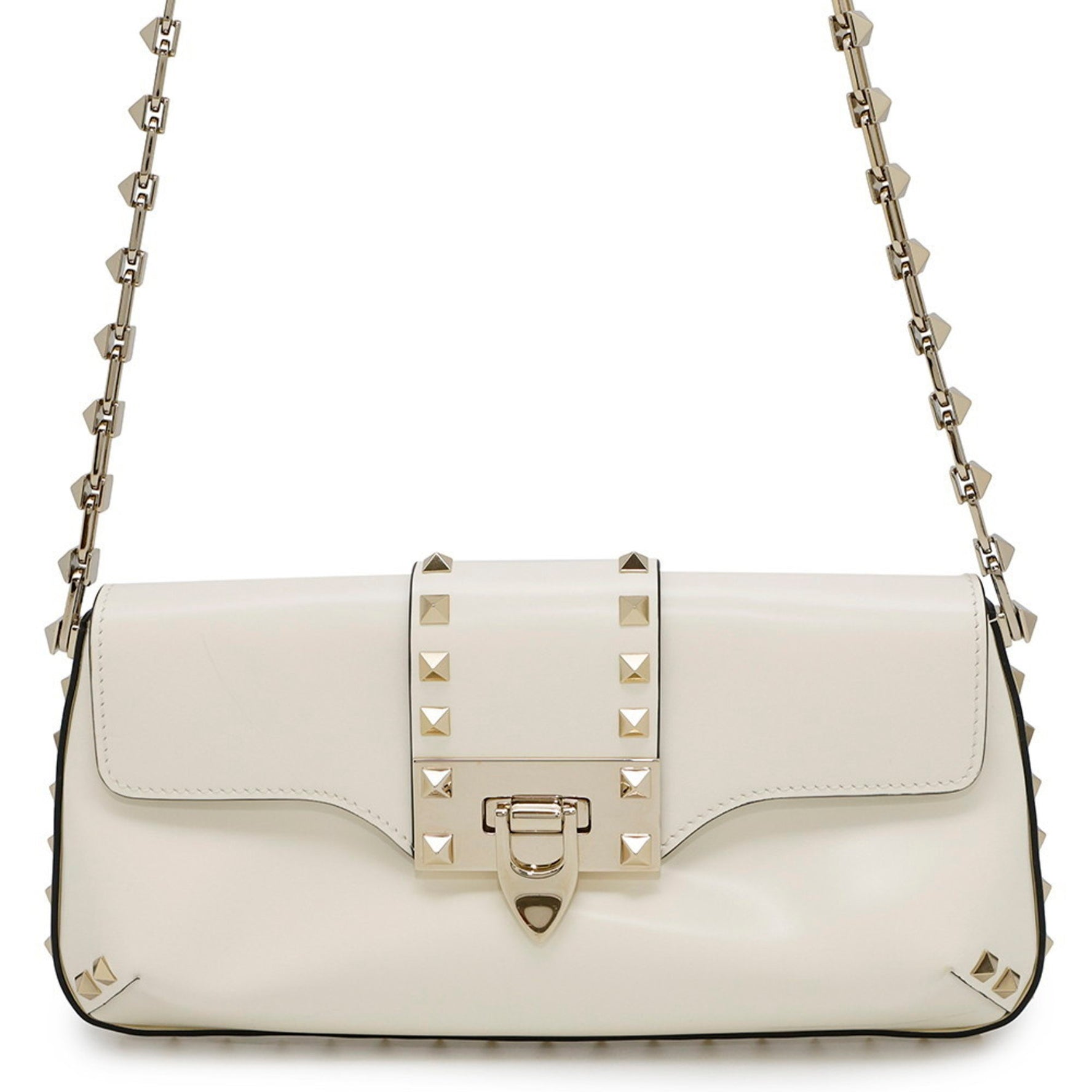 Valentino Garavani Rockstud Leather Shoulder Bag in
