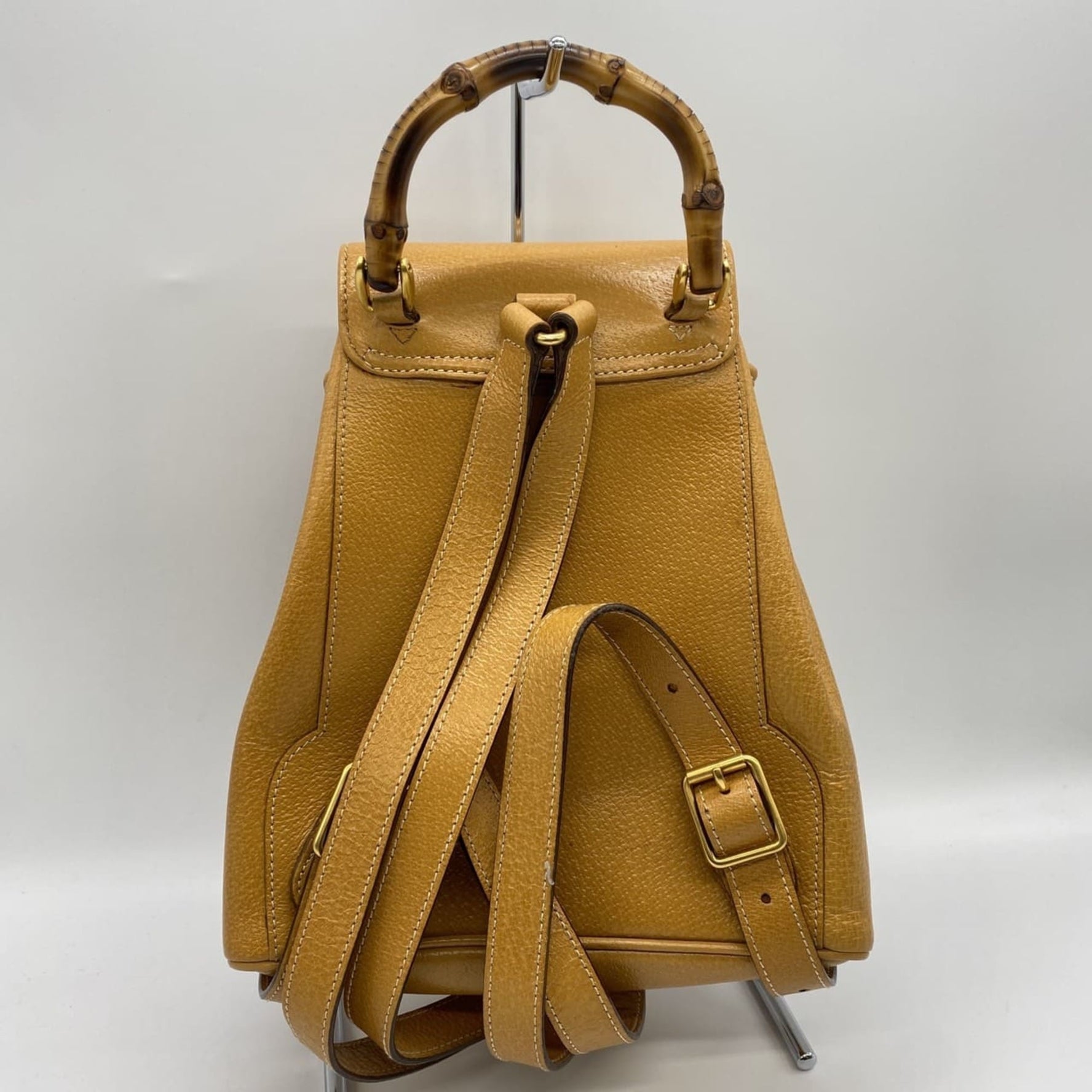 GUCCI Old 003 1705 Bamboo Backpack/Daypack in Leather