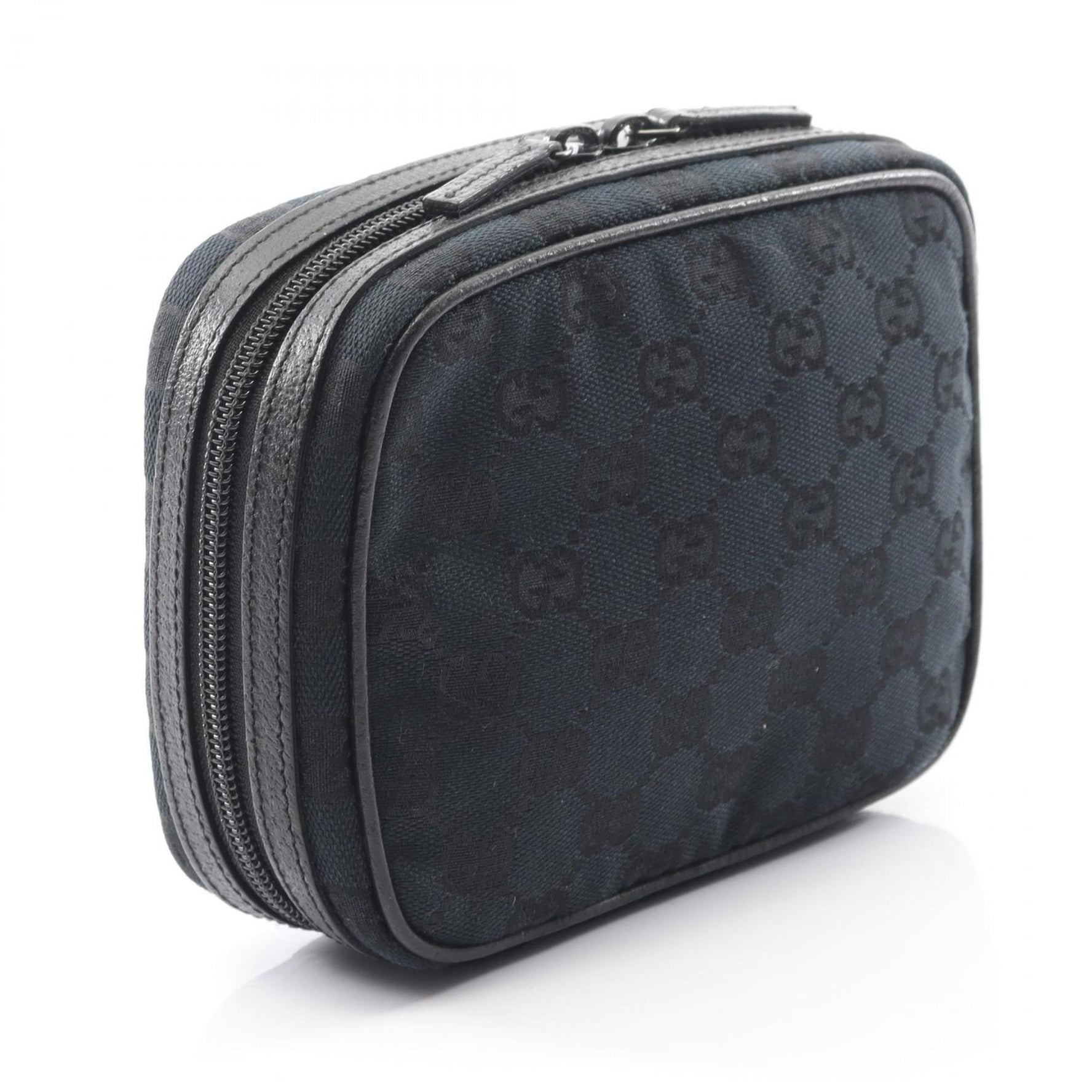 Gucci GG Canvas Pouch Bag, and Leather