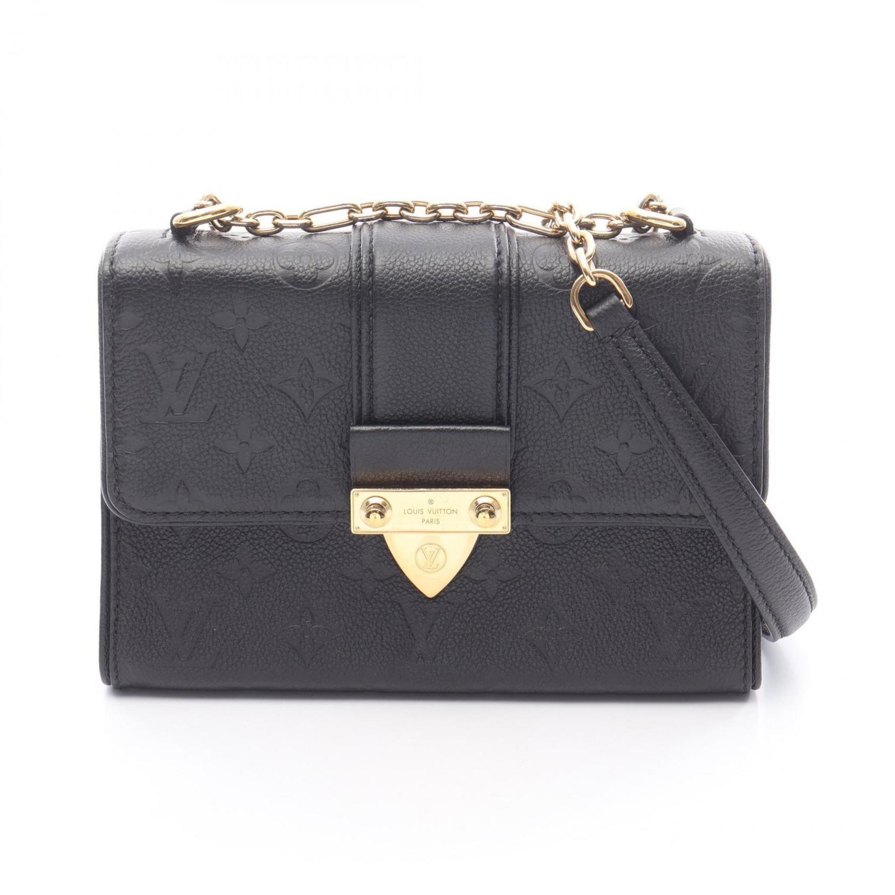 Louis Vuitton Saint-Sulpice BB Shoulder Bag in Monogram Empreinte Leather, Black