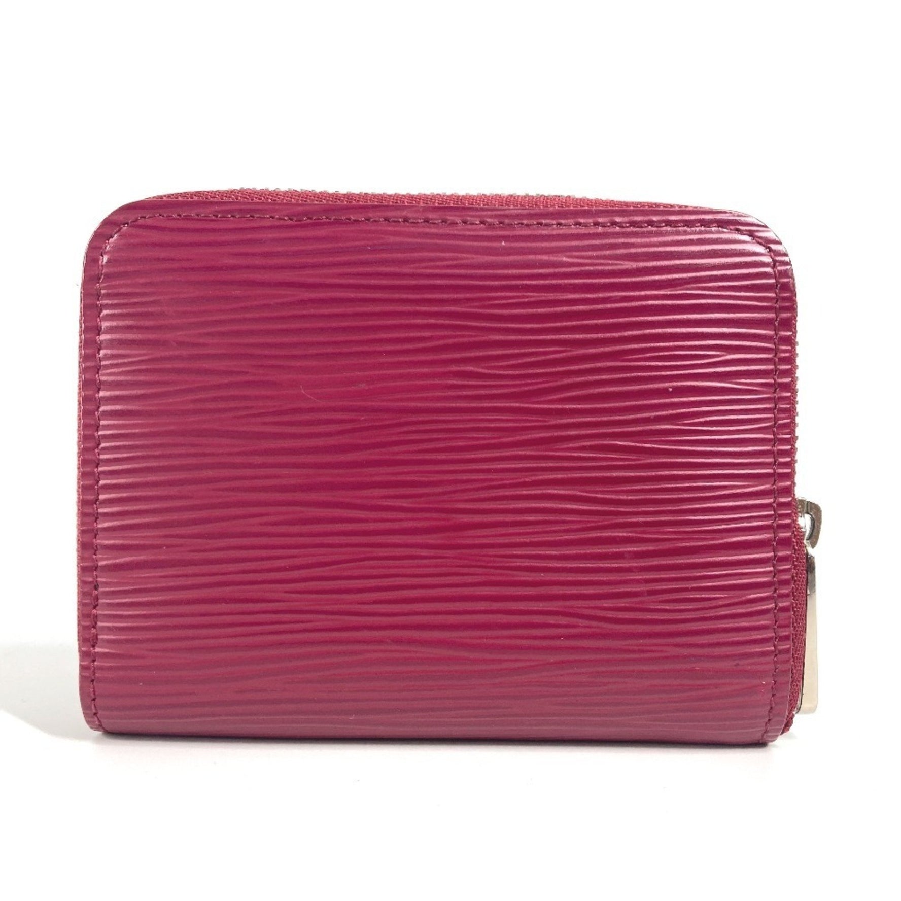Louis Vuitton Epi Zippy Coin Purse Wallet Round Zipper Wallet/Coin Case Leather Fuchsia Pink