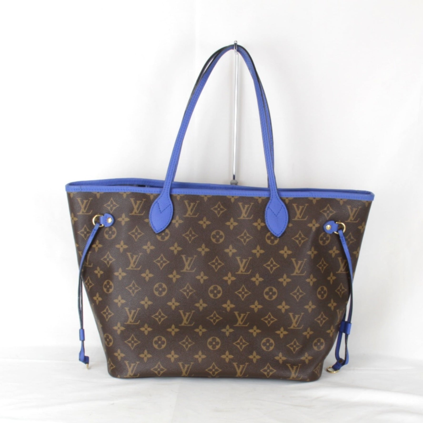 LOUIS VUITTON Neverfull MM Ikat Flower Tote Bag in Monogram Canvas, Brown