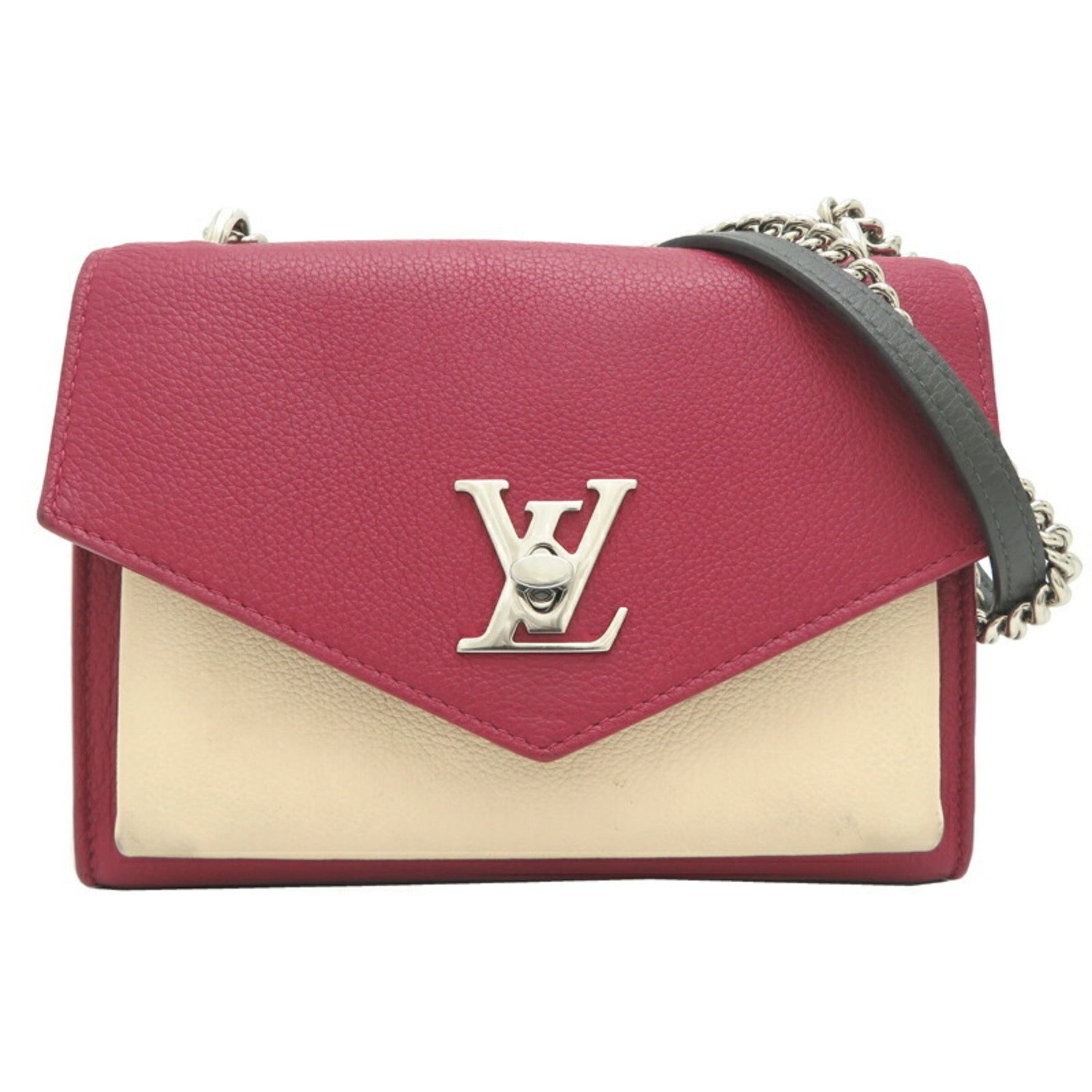 Louis Vuitton My Lock Me BB Shoulder Bag Leather Bordeaux
