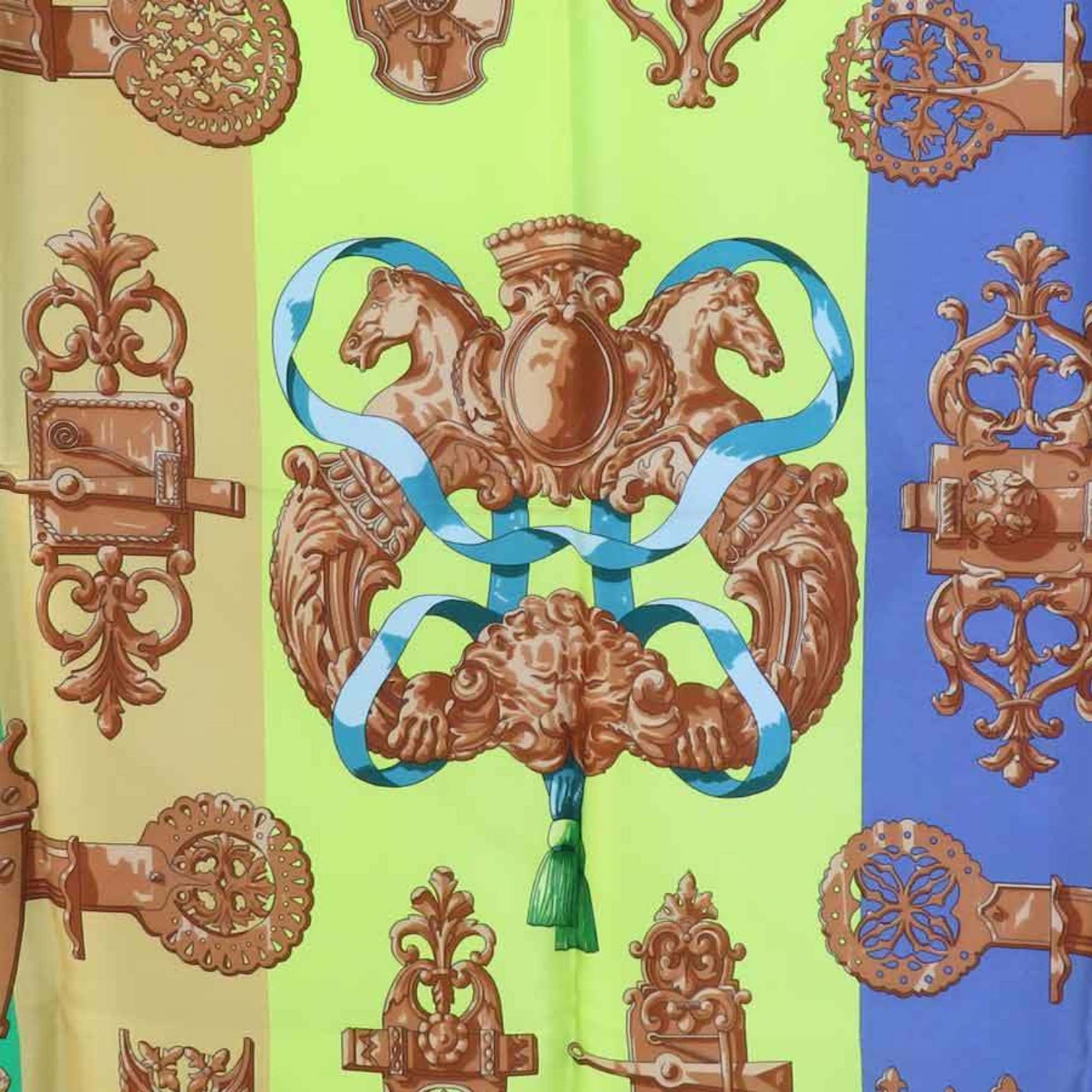 Hermes FERRONNERIE Scarf, Silk, Multicolor