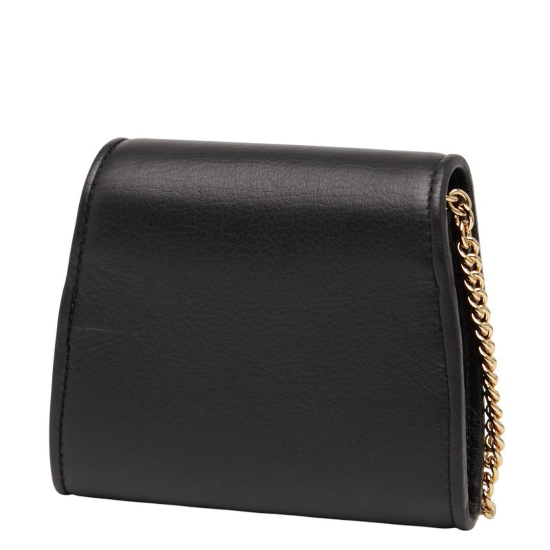 Gucci Interlocking G Blondie Medium Chain Wallet Shoulder Bag Leather