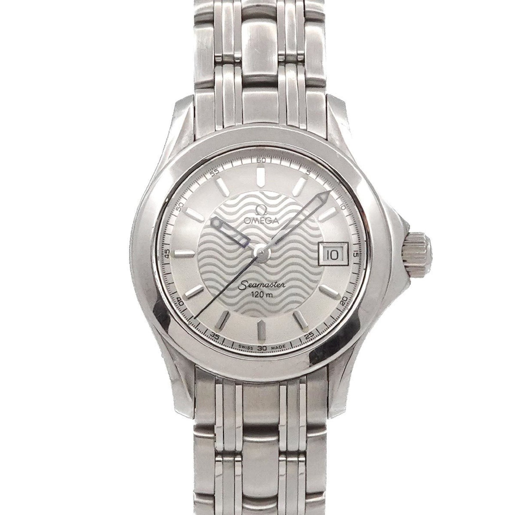 OMEGA Seamaster 120 2571 31 Women's Watch with Date Display, Silver Quartz Movement