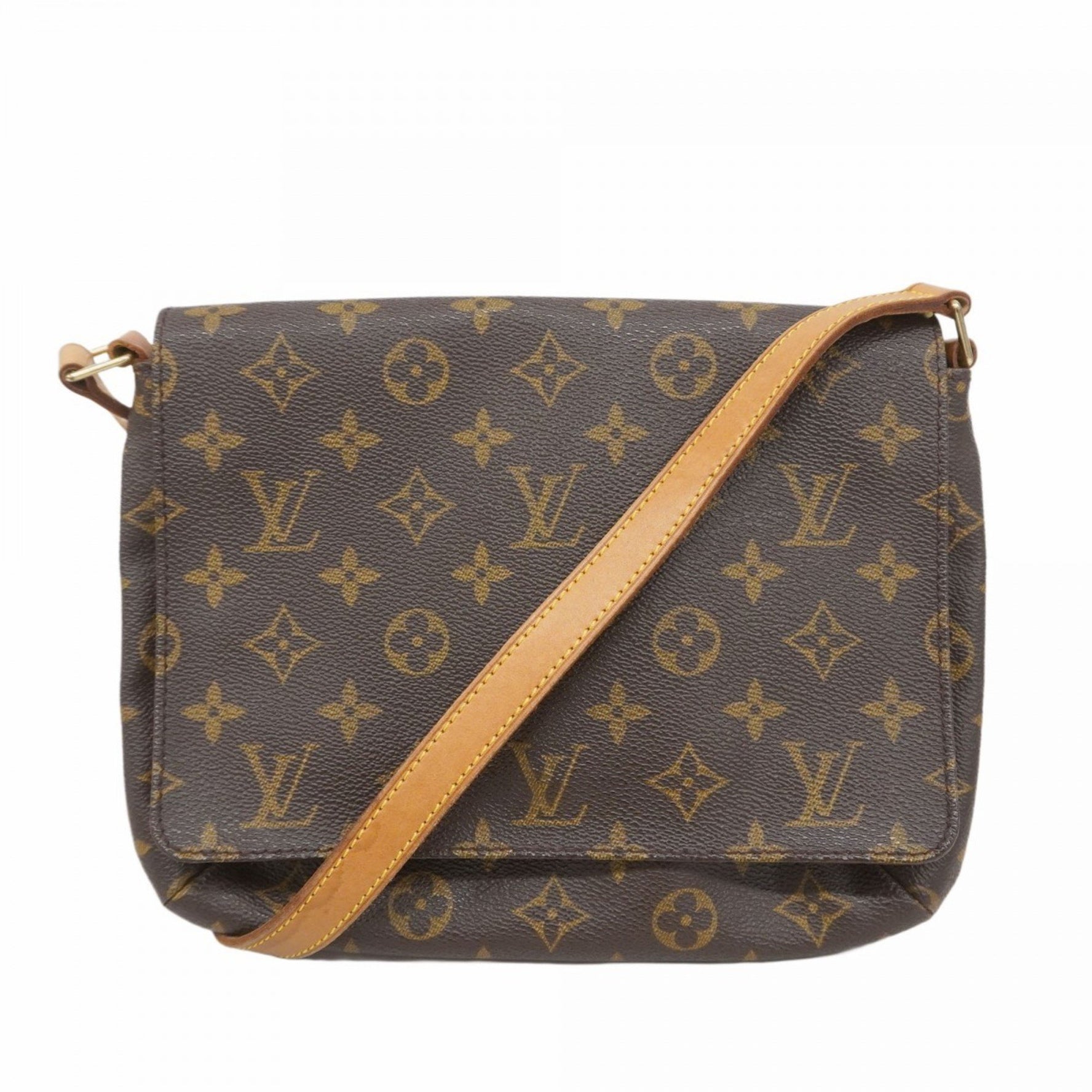 Louis Vuitton Monogram Musette Tango Short Strap Shoulder Bag M51257 Brown Women's