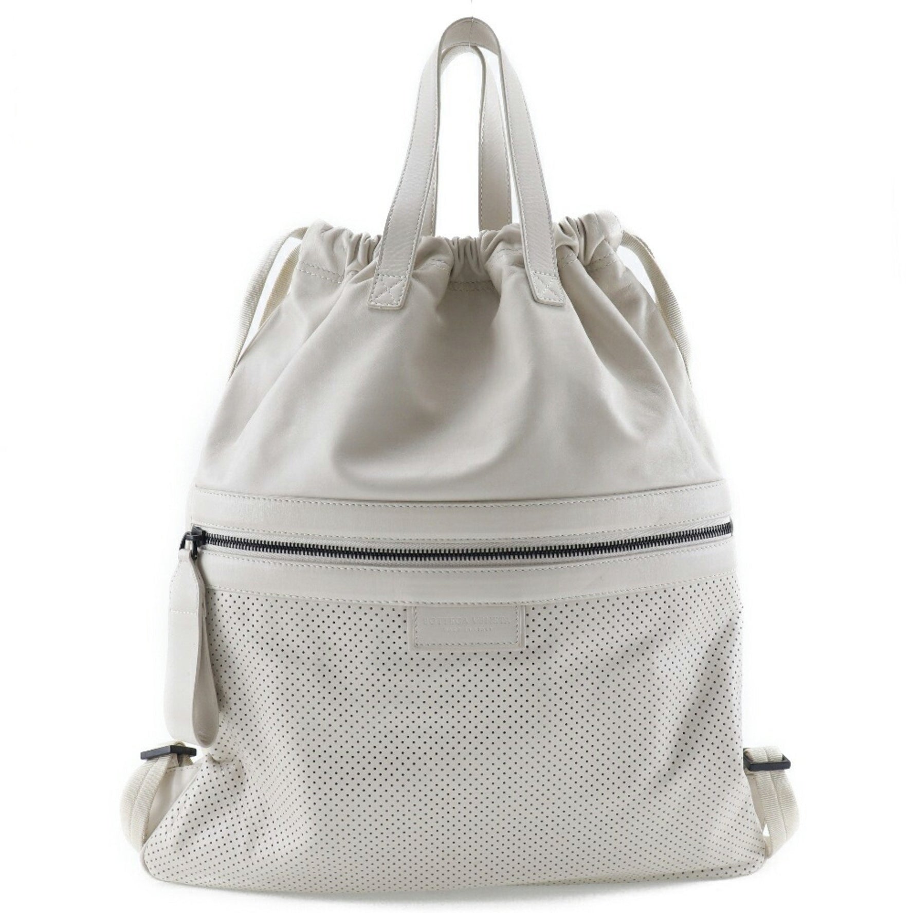 Bottega Veneta BOTTEGAVENETA Leggero Backpack/Daypack Calf Made in Italy Shoulder Handbag Drawstring Unisex