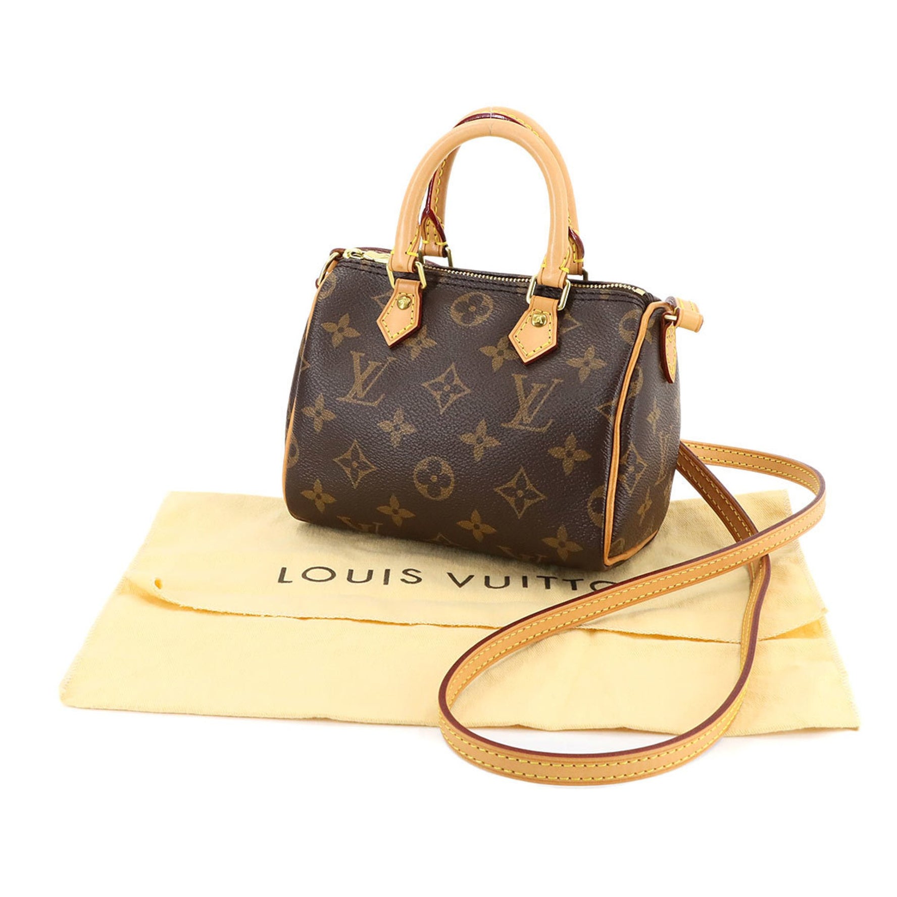 Louis Vuitton Monogram Nano Speedy 2-way Hand/Shoulder Bag