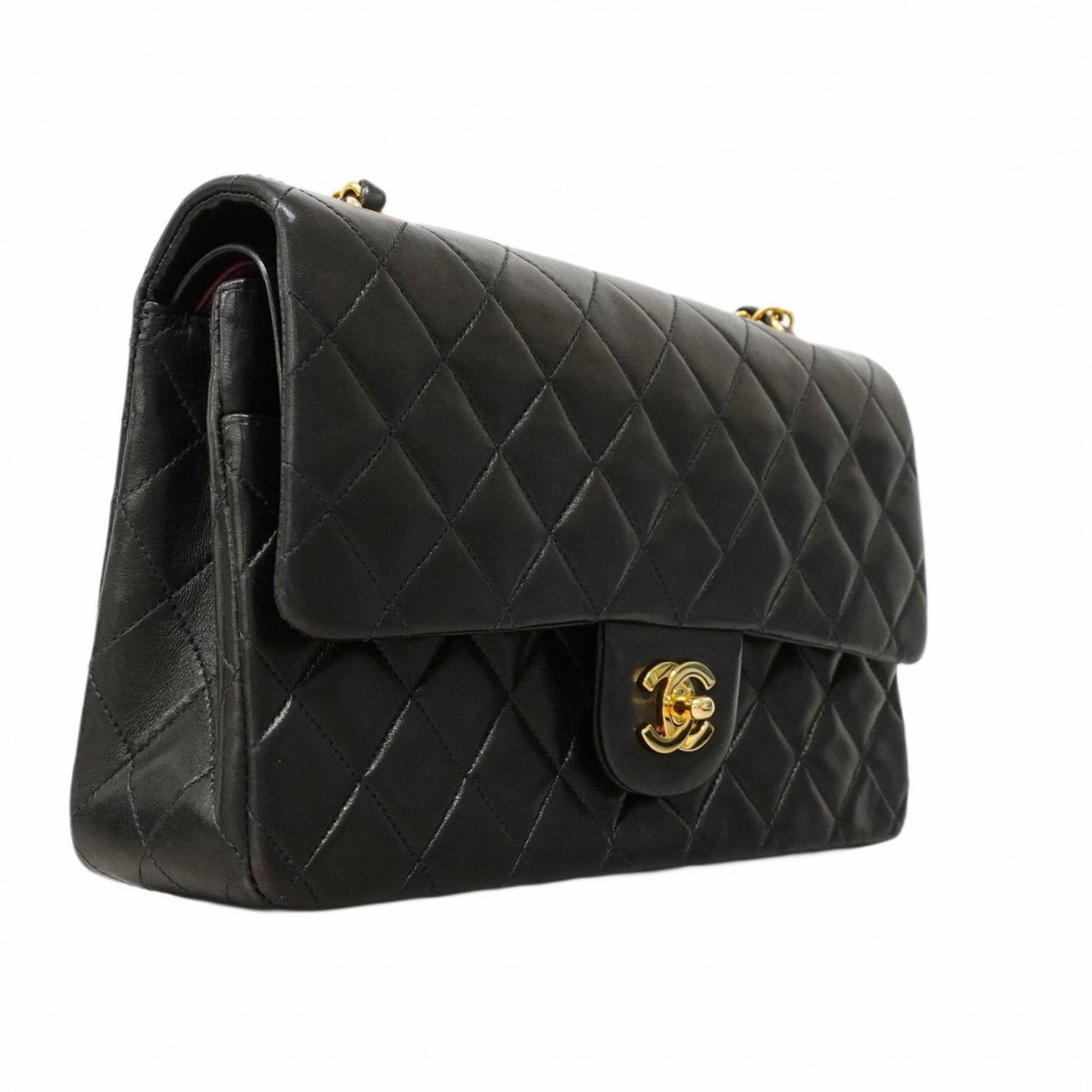 Chanel Matelasse Shoulder Bag with Double Flap and Chain, Lambskin