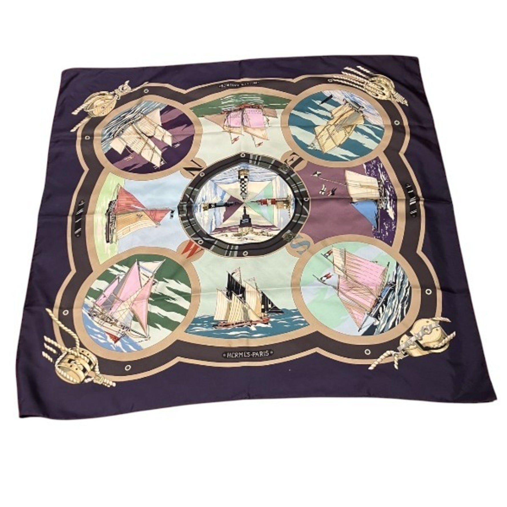 Hermes Carré 90, Aesthetics of Sail, Accessories, Scarves, Mufflers