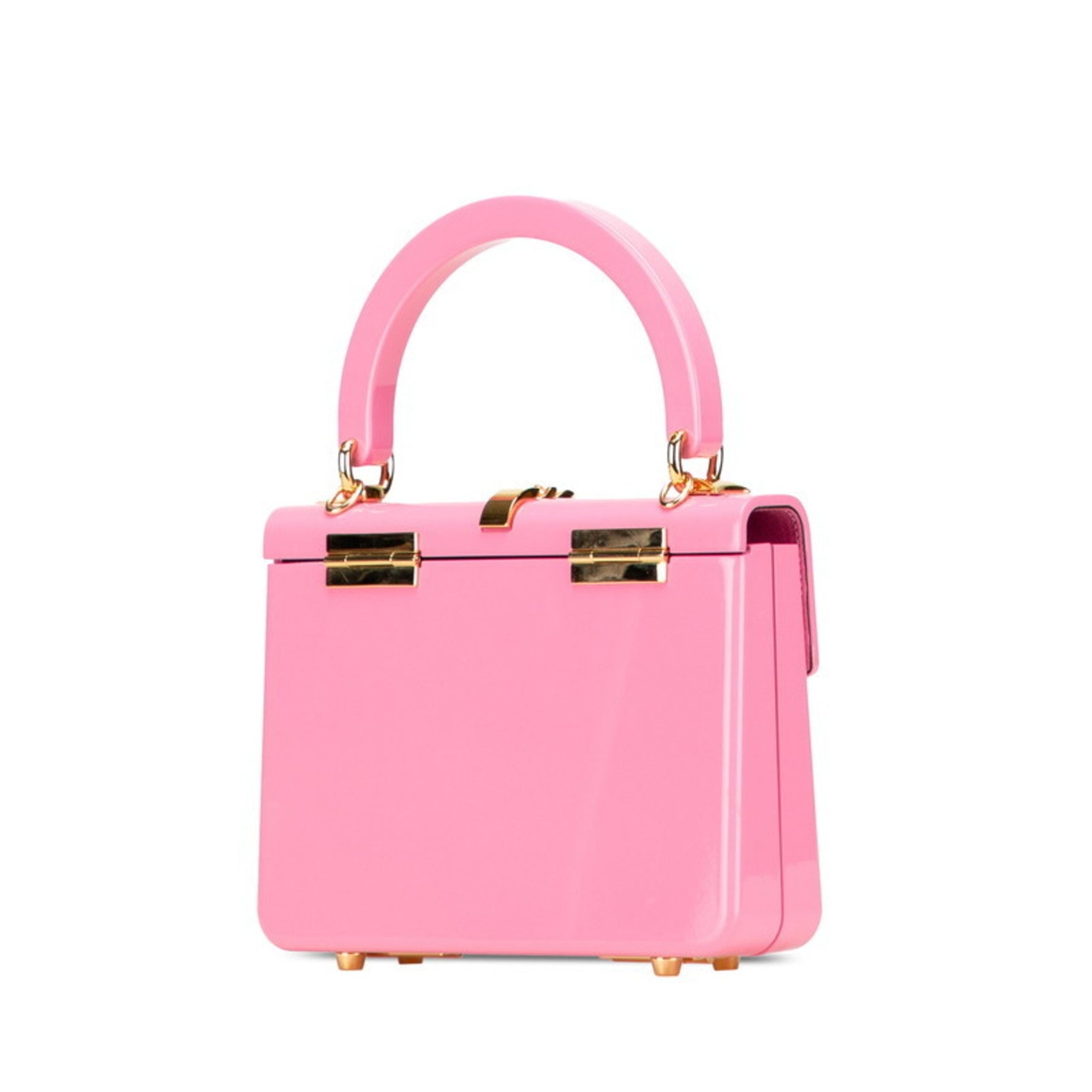 Gucci Sylvie 1969 Handbag Chain Shoulder Bag Gold Plastic