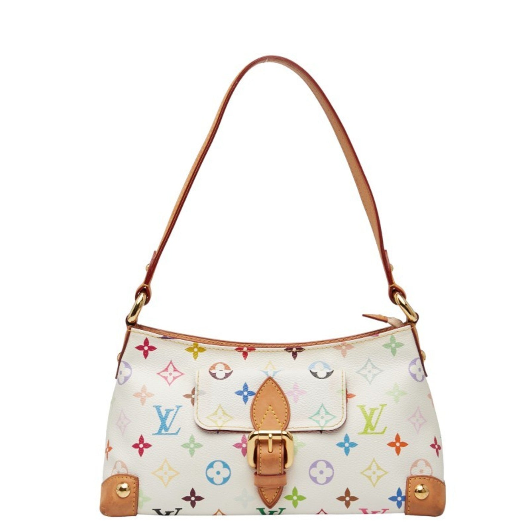 Louis Vuitton Monogram Multicolore Eliza Shoulder Bag in Bron White Leather
