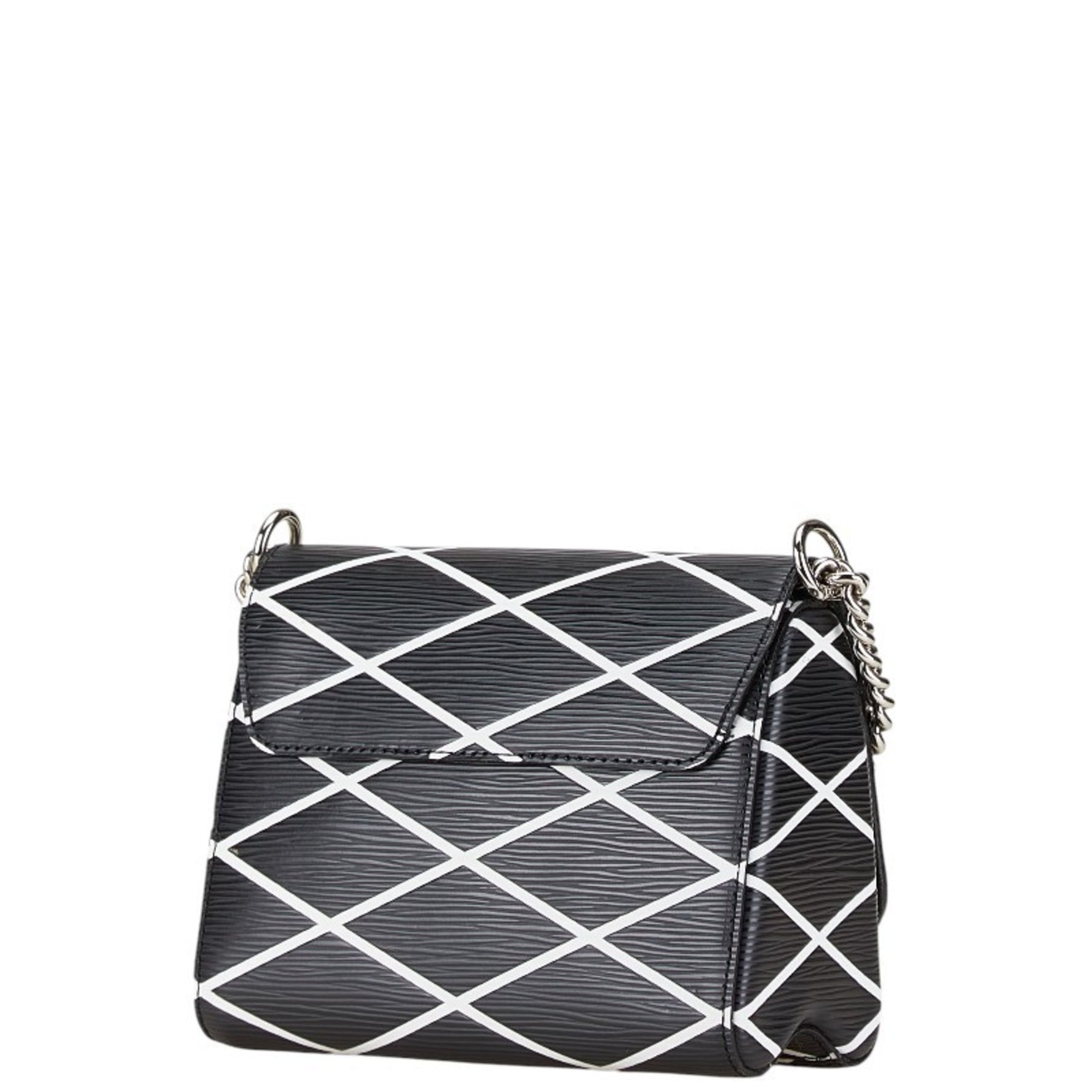 Louis Vuitton Epi Twist PM Chain Shoulder Bag M50525 Noir Black White Leather Women's LOUIS VUITTON