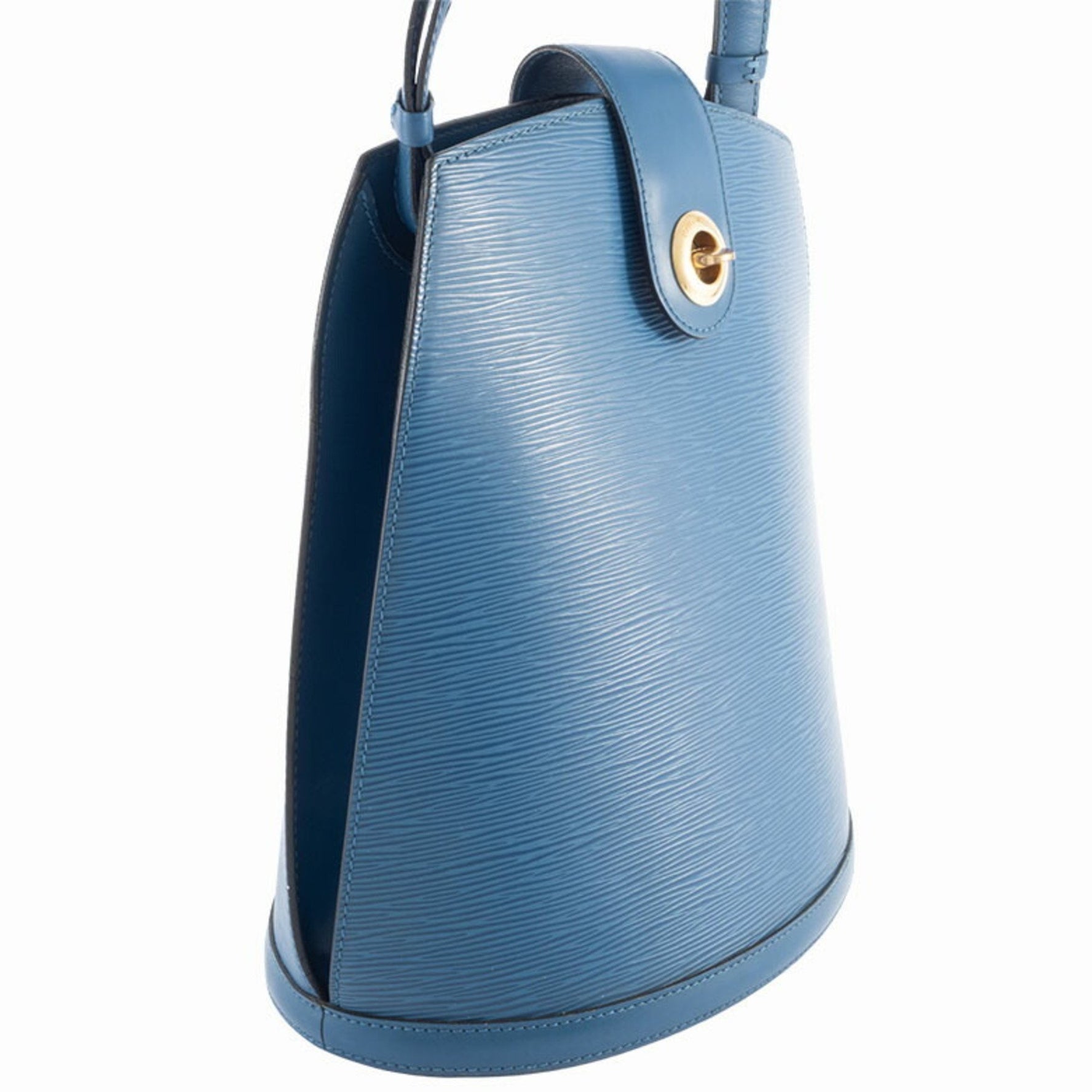 Louis Vuitton Cluny Shoulder Bag M52255 Epi Leather Toledo Blue Women's LOUIS VUITTON