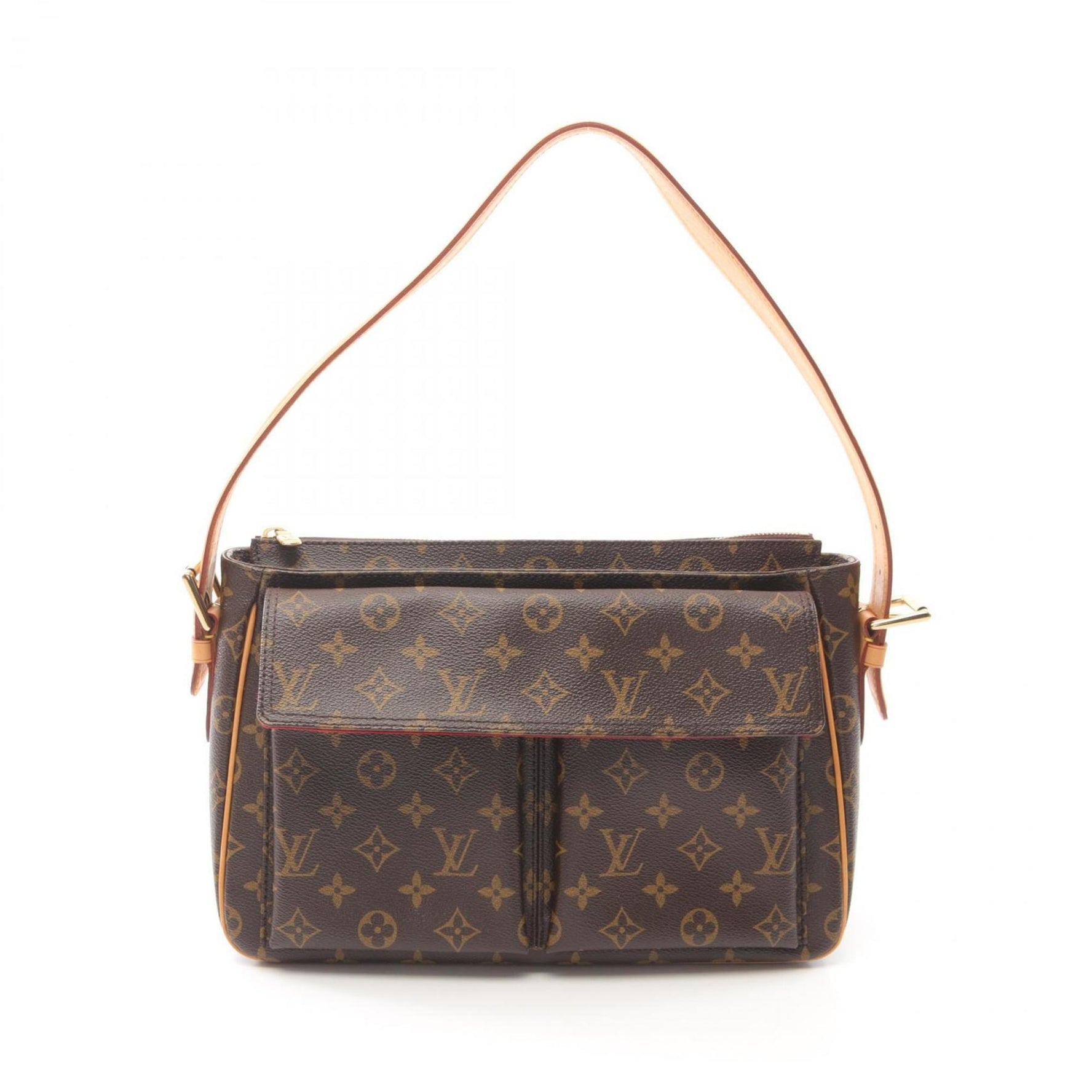 Louis Vuitton Viva Cite GM Monogram Shoulder Bag Coated Canvas Leather
