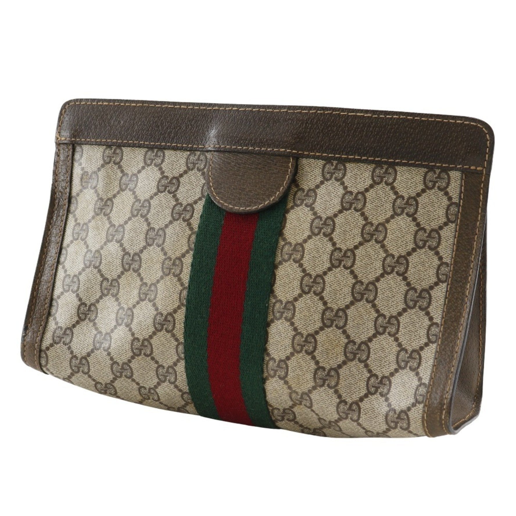 Gucci Sherry Line clutch bag/pouch, Parfum, novelty, GG Plus x leather, made in Italy, size, Velcro closure, Line