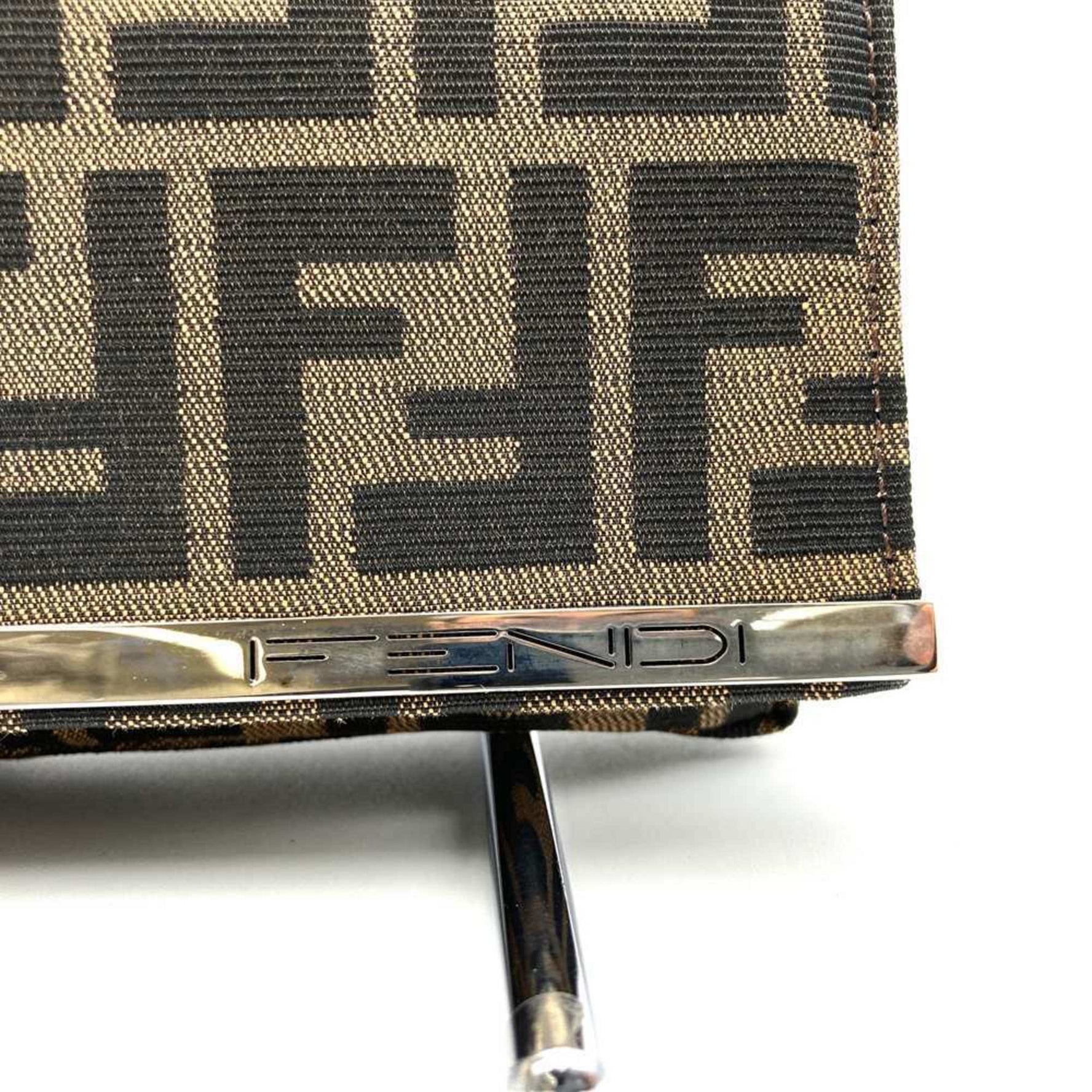 FENDI Zucca Handbag/Shoulder Bag, Canvas
