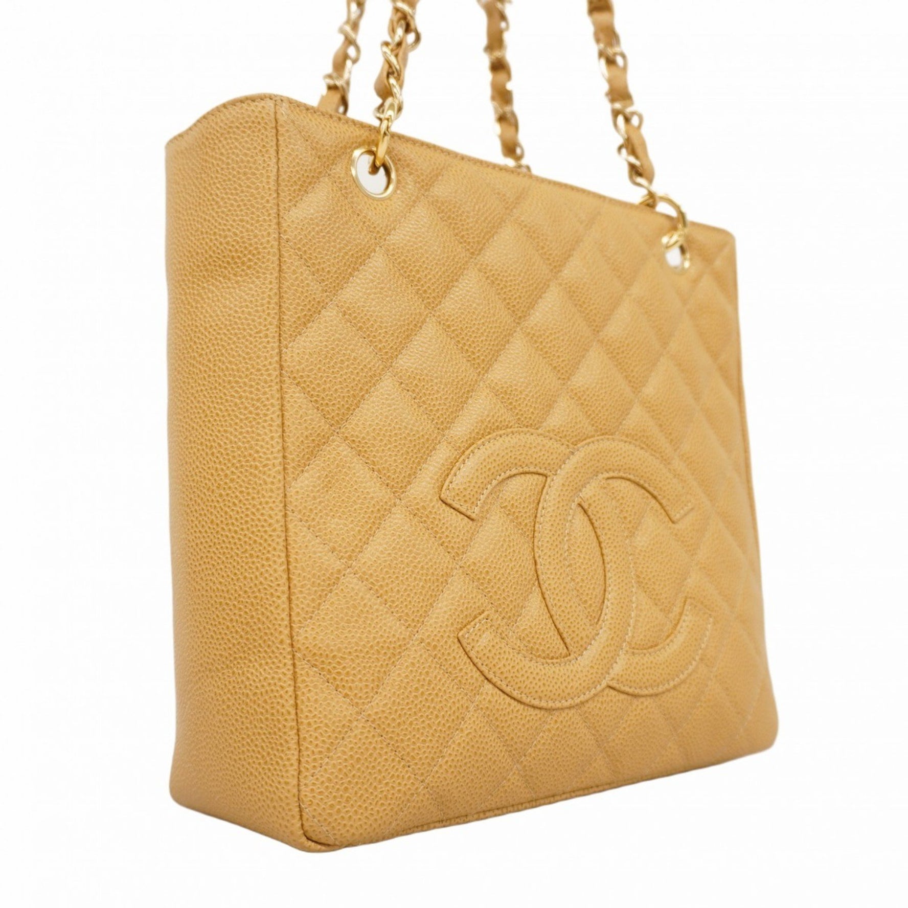 Chanel Matelasse Shoulder Bag with Chain Bag, Caviar Skin
