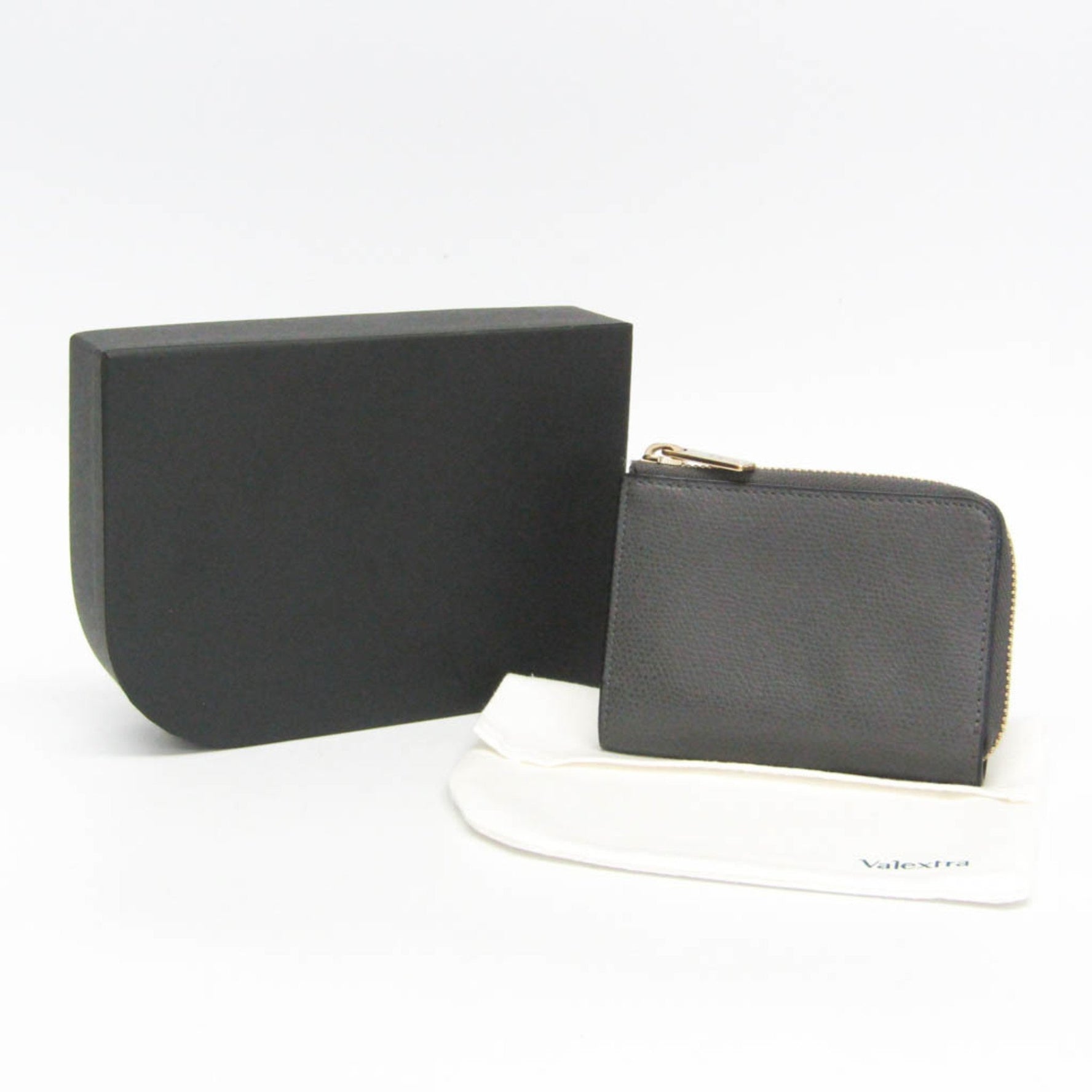 Valextra Multi-case Key Ring Men,Women Leather Coin Purse/coin Case